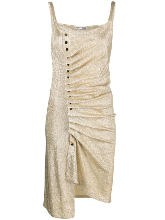ruched sleeveless mini dress