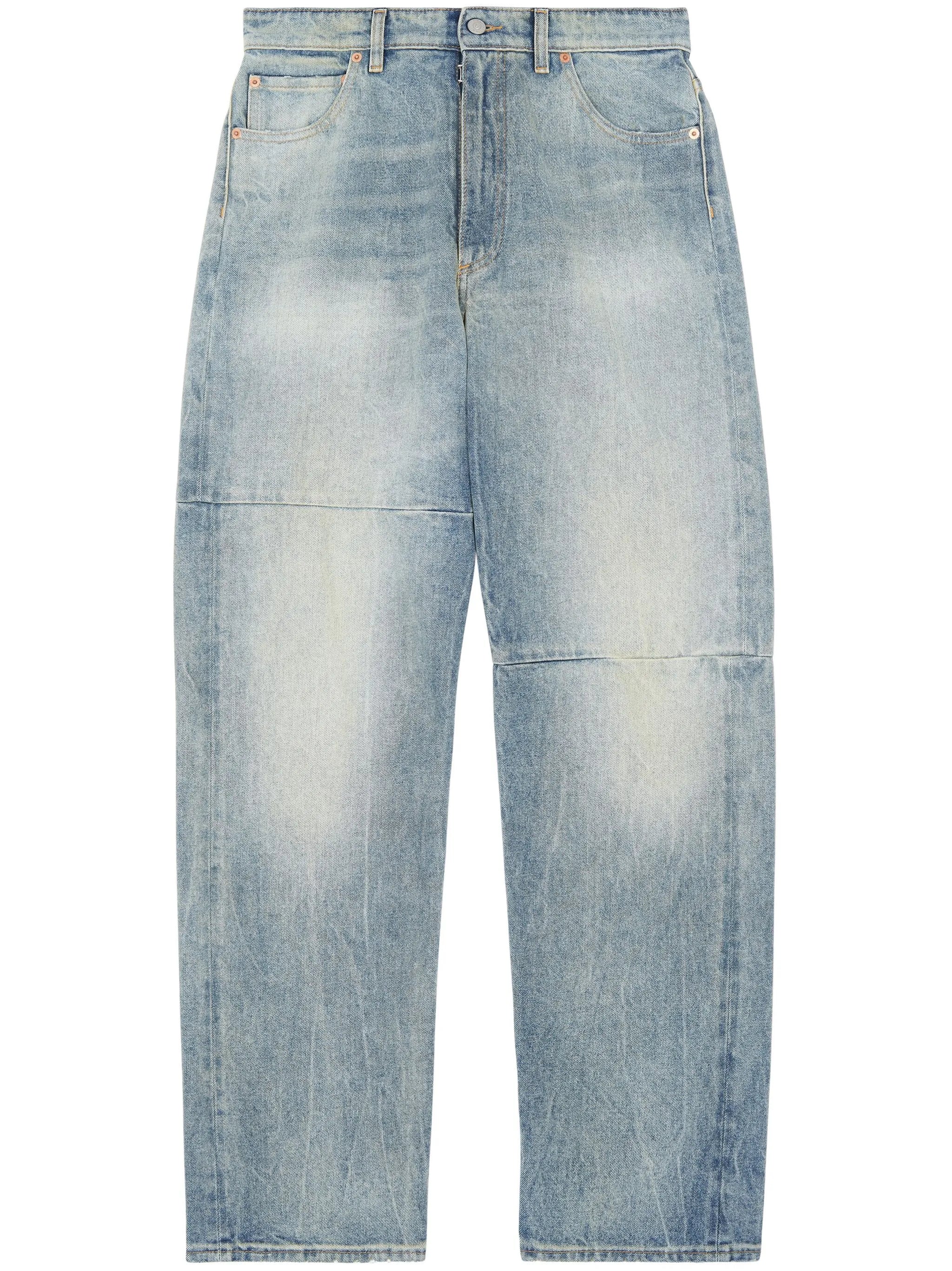 mid-rise wide-leg jeans
