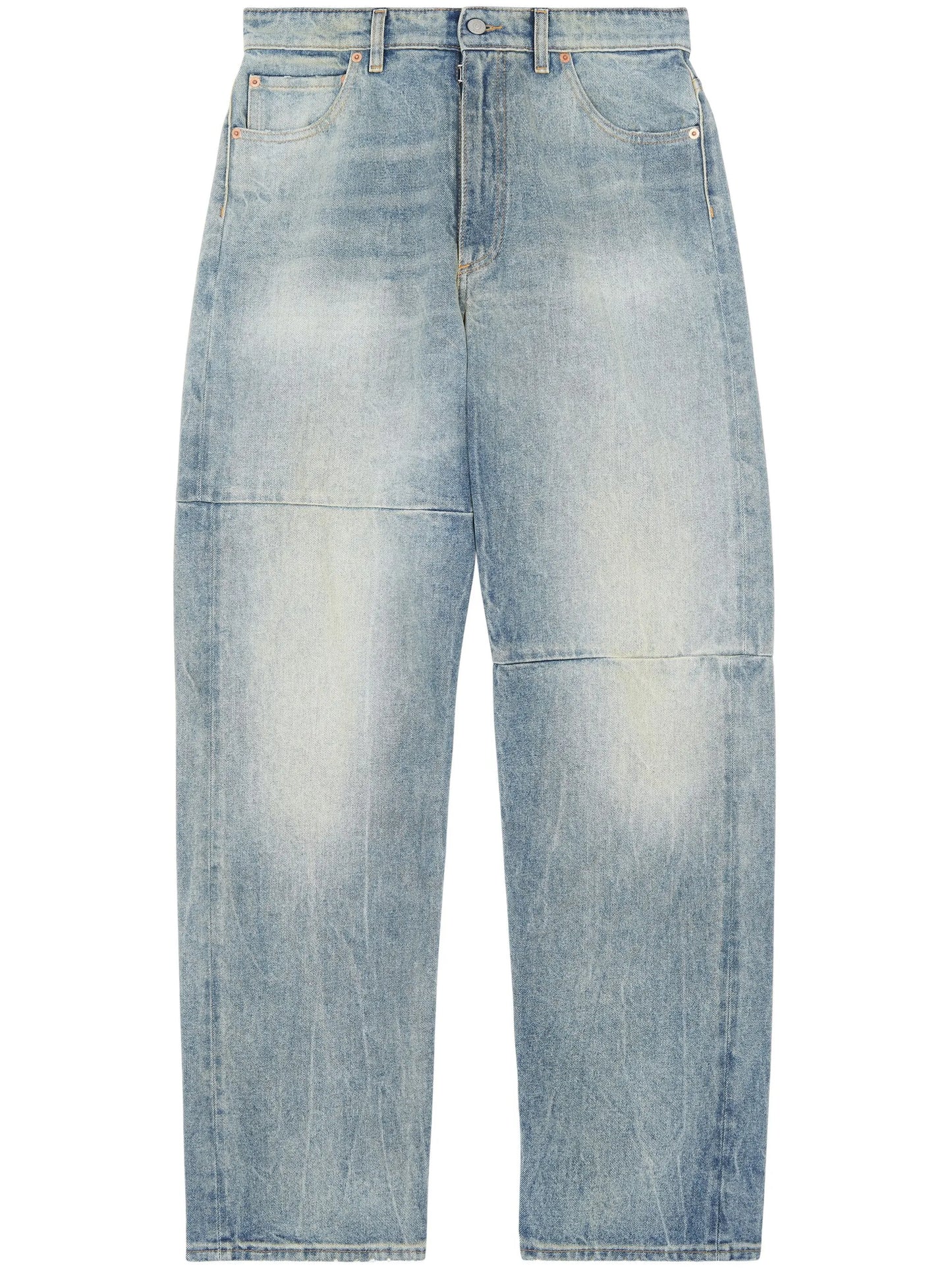 mid-rise wide-leg jeans