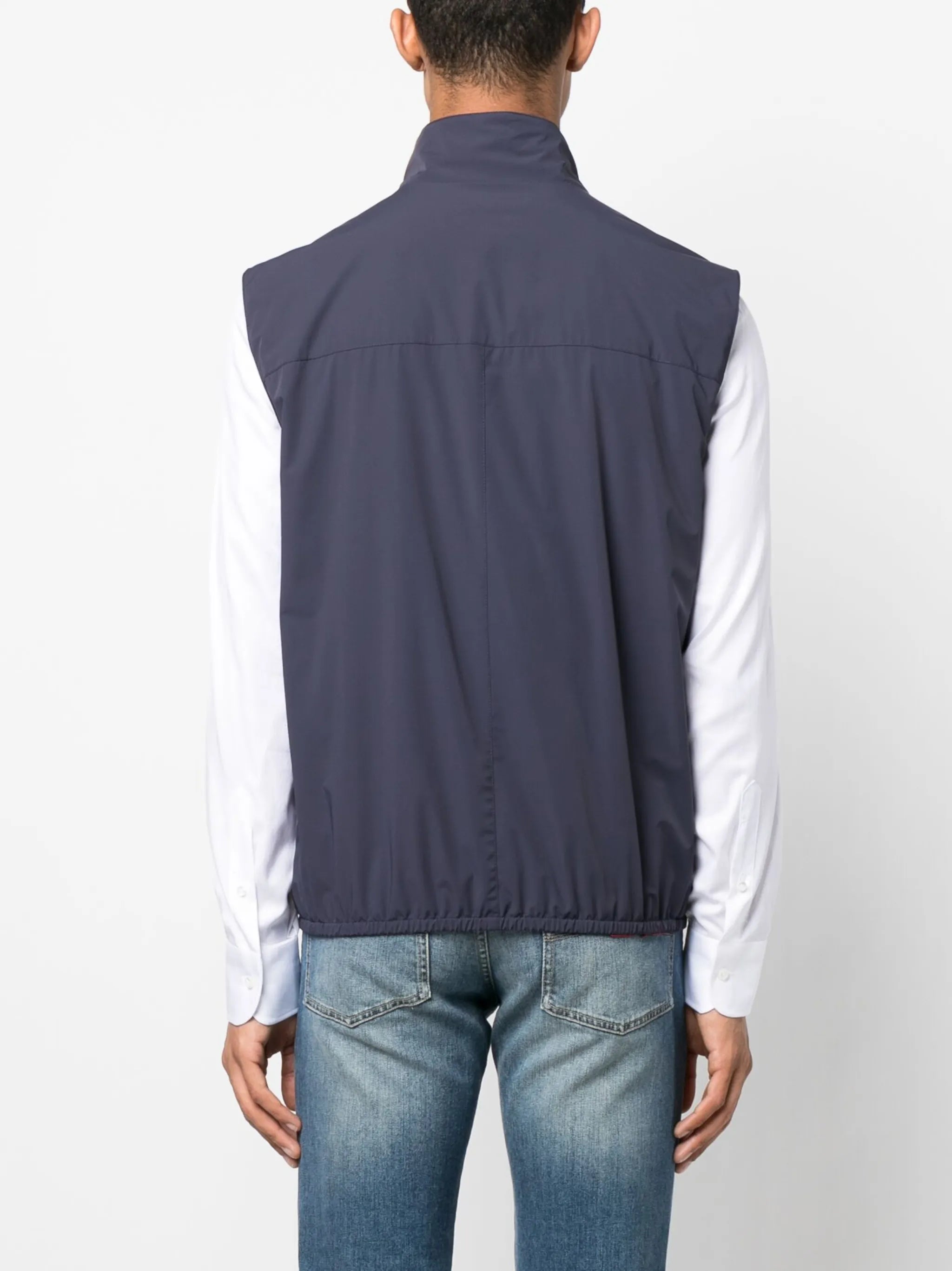 water-resistant zip-up vest