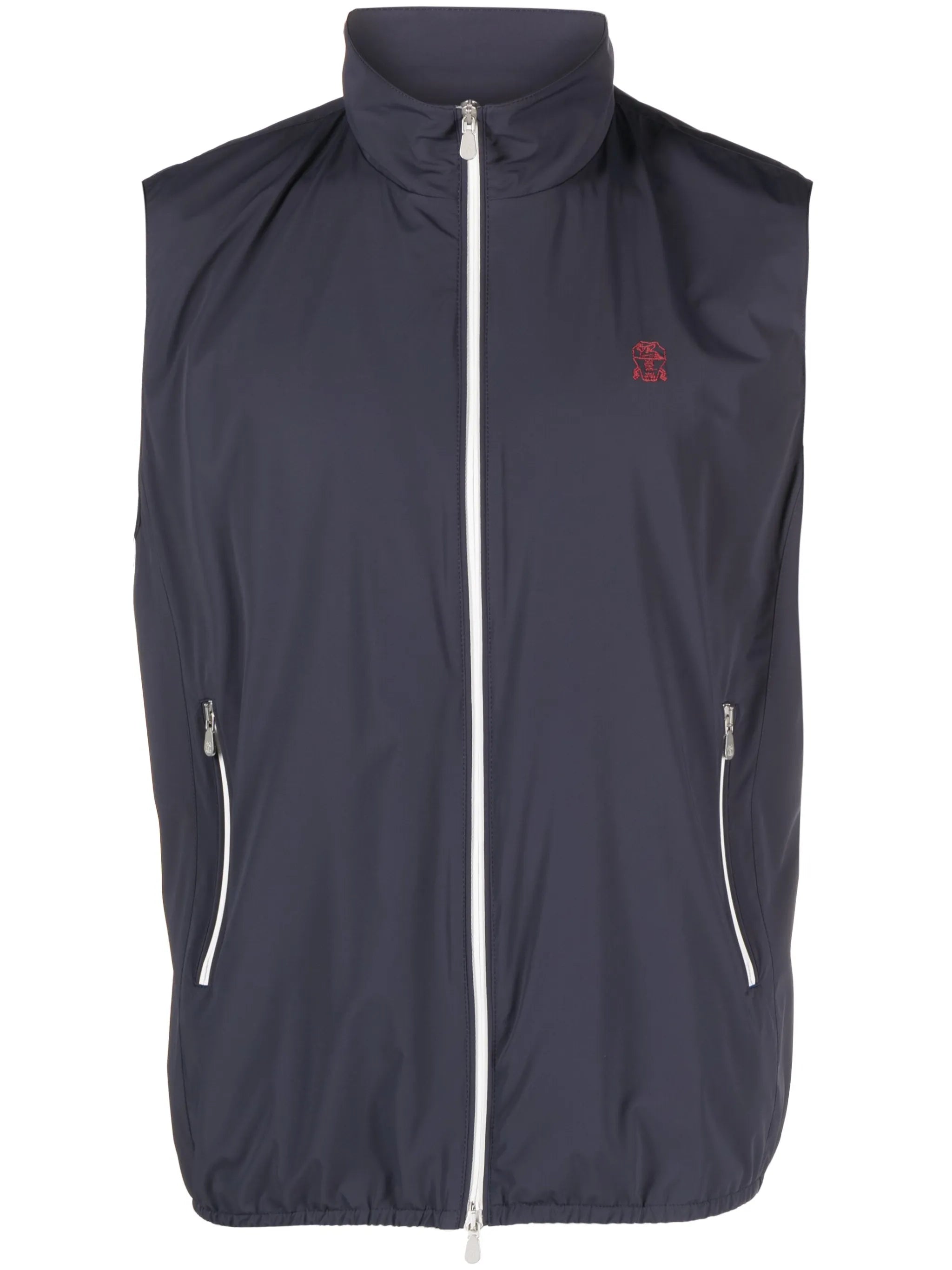 water-resistant zip-up vest