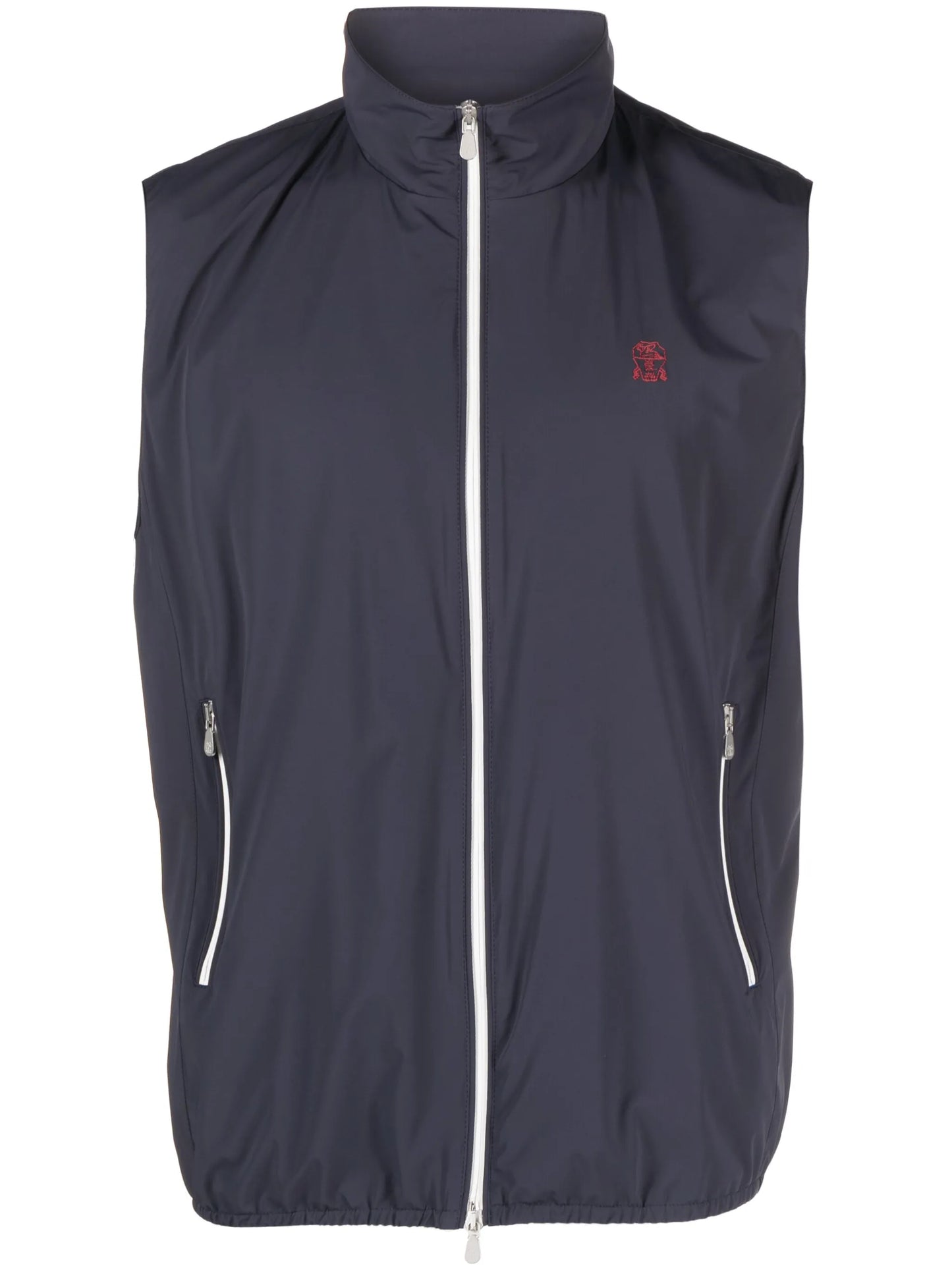 water-resistant zip-up vest