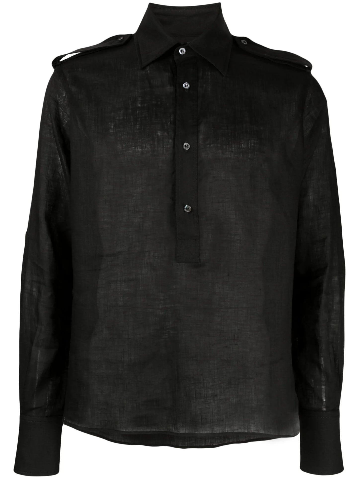 button-up linen shirt