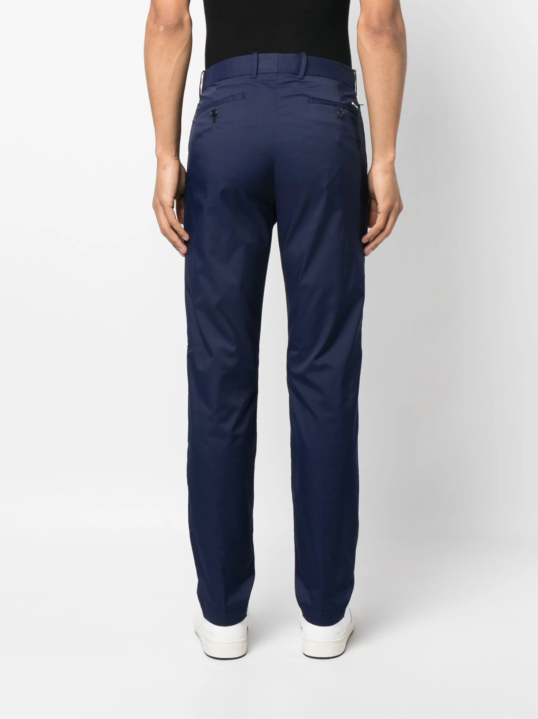 straight-leg tailored trousers