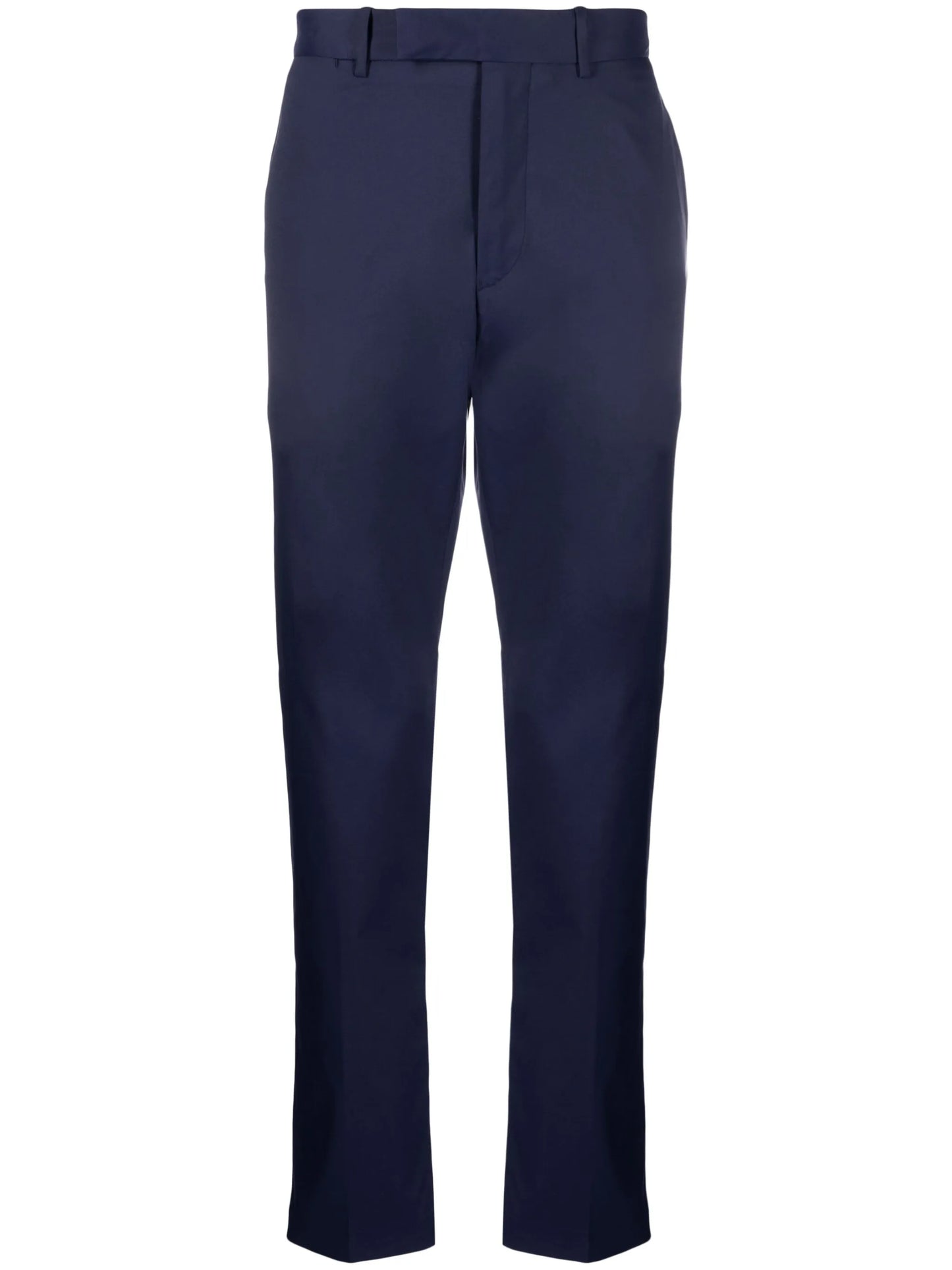 straight-leg tailored trousers