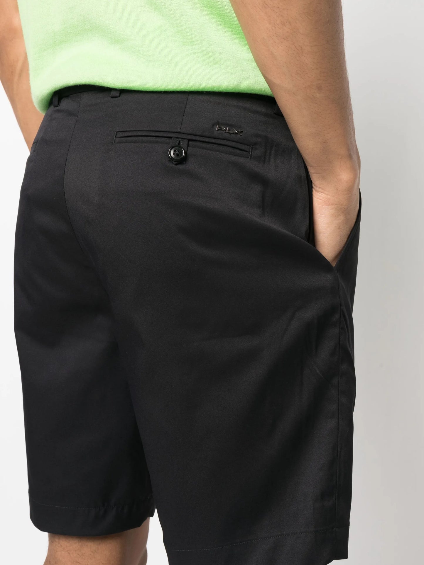 off-centre tailored shorts