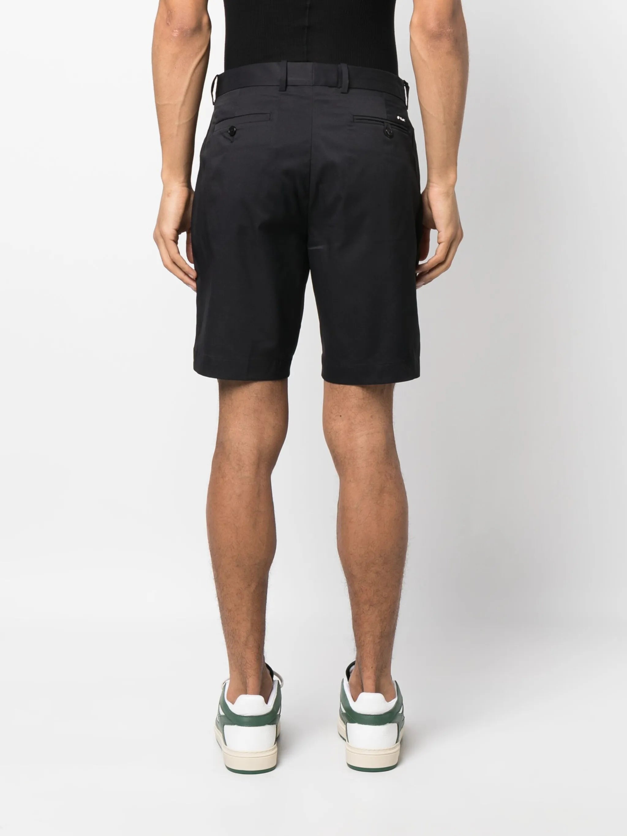 off-centre tailored shorts