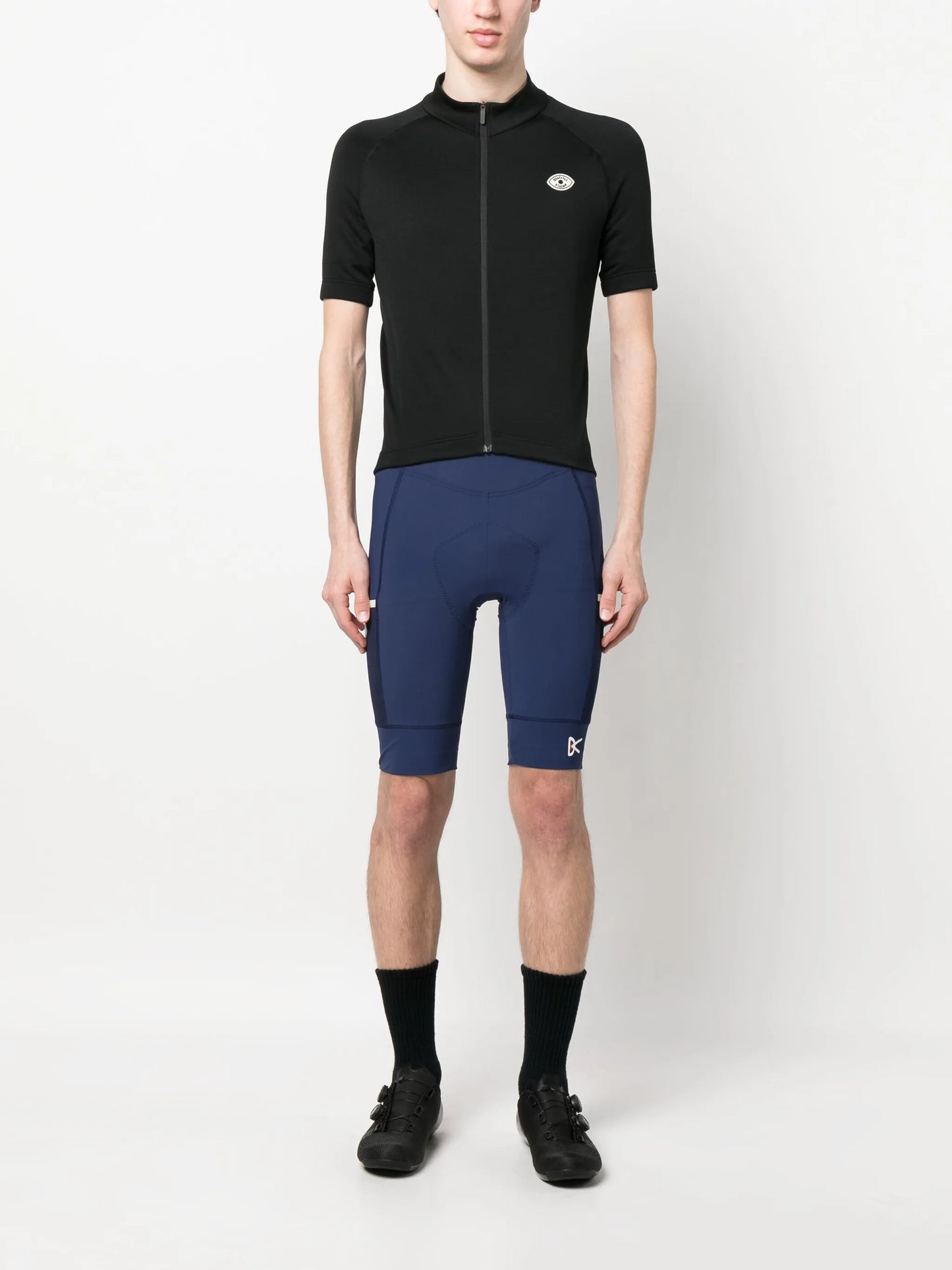 logo-patch cycling vest