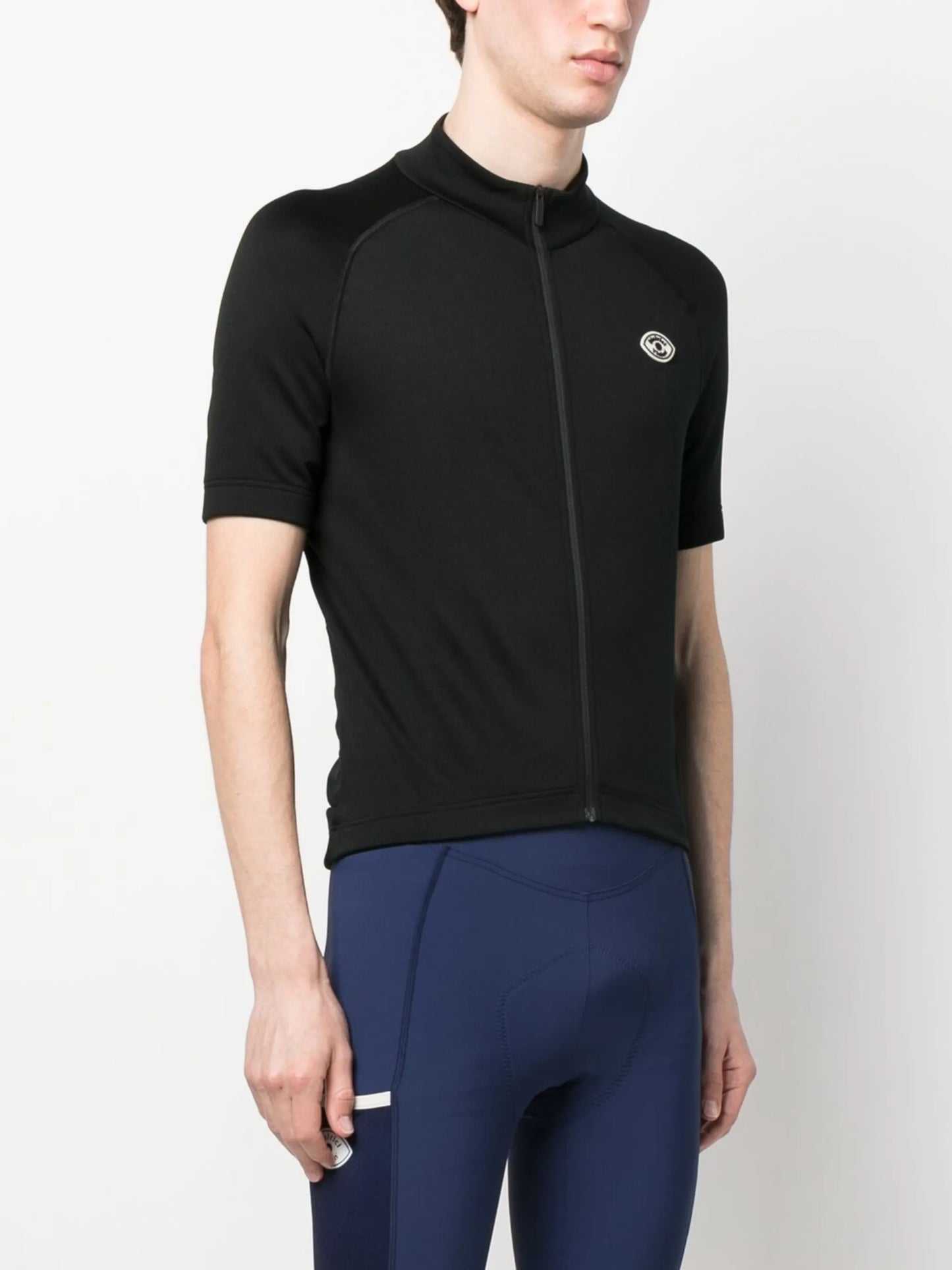 logo-patch cycling vest