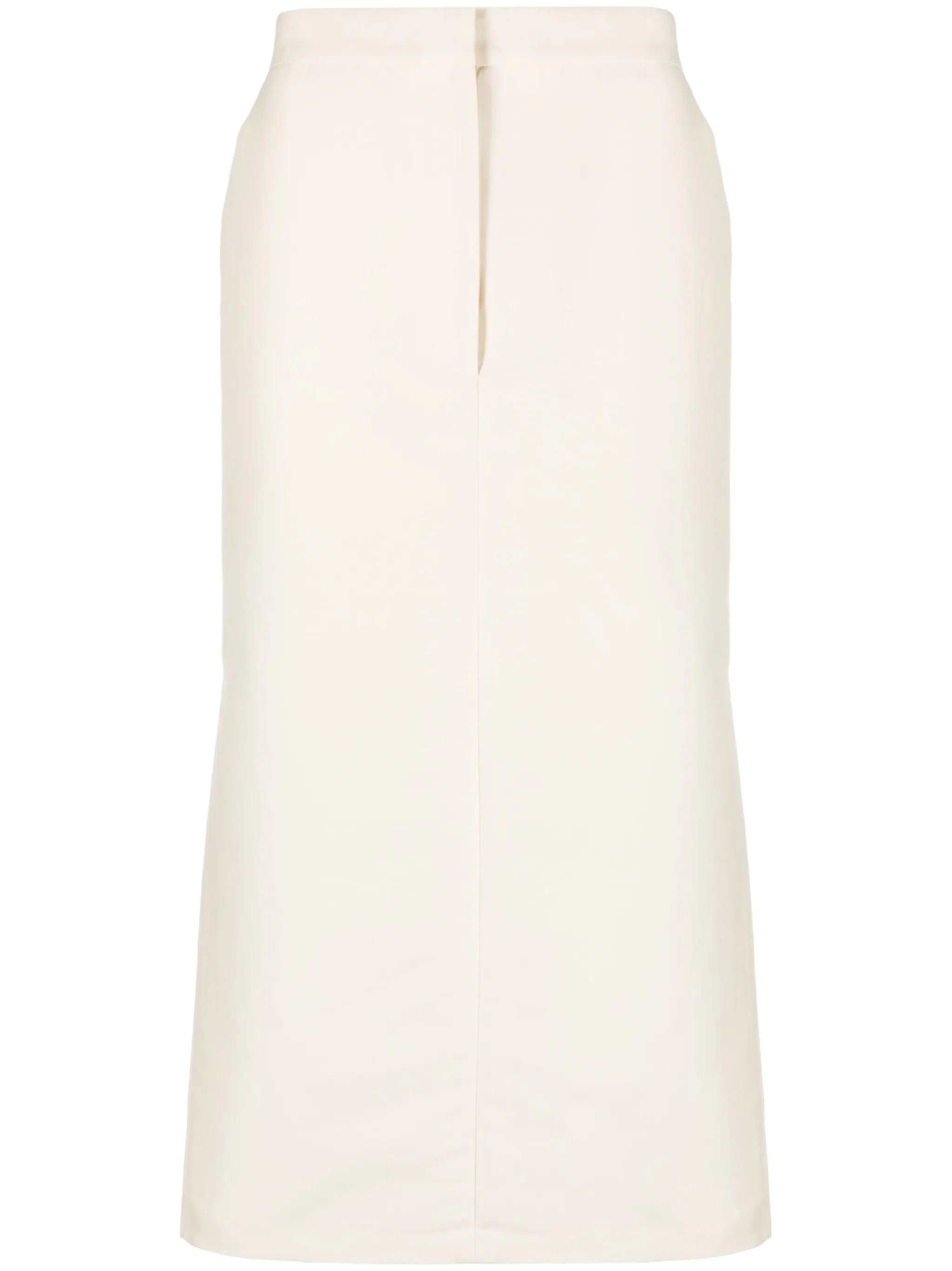 cotton-silk tailored skirt