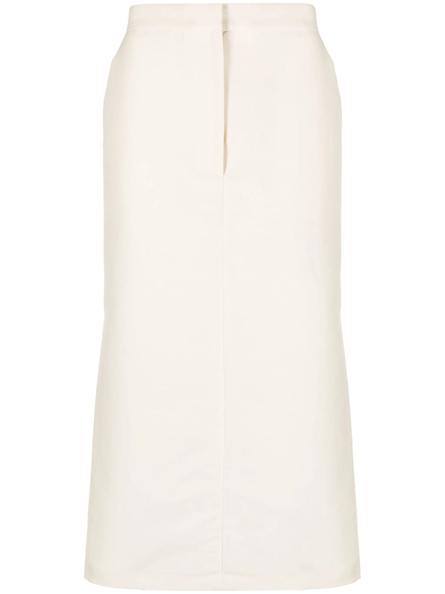 cotton-silk tailored skirt