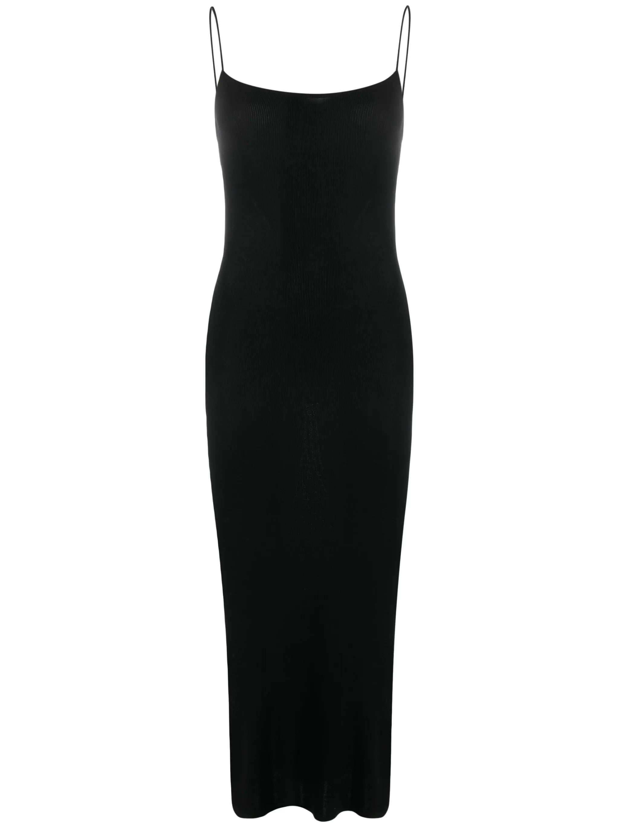 square-neck open-back maxi dress