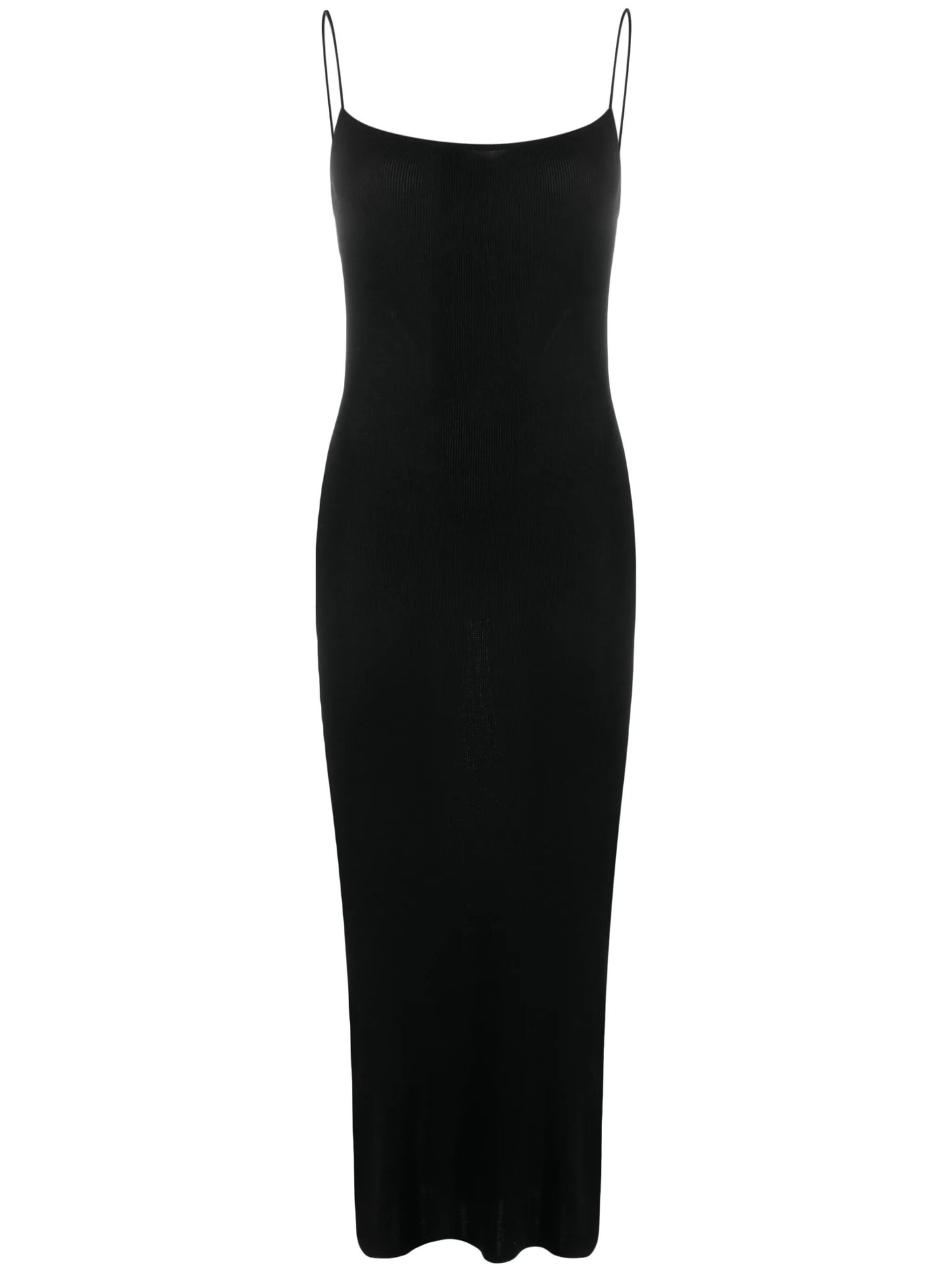 square-neck open-back maxi dress