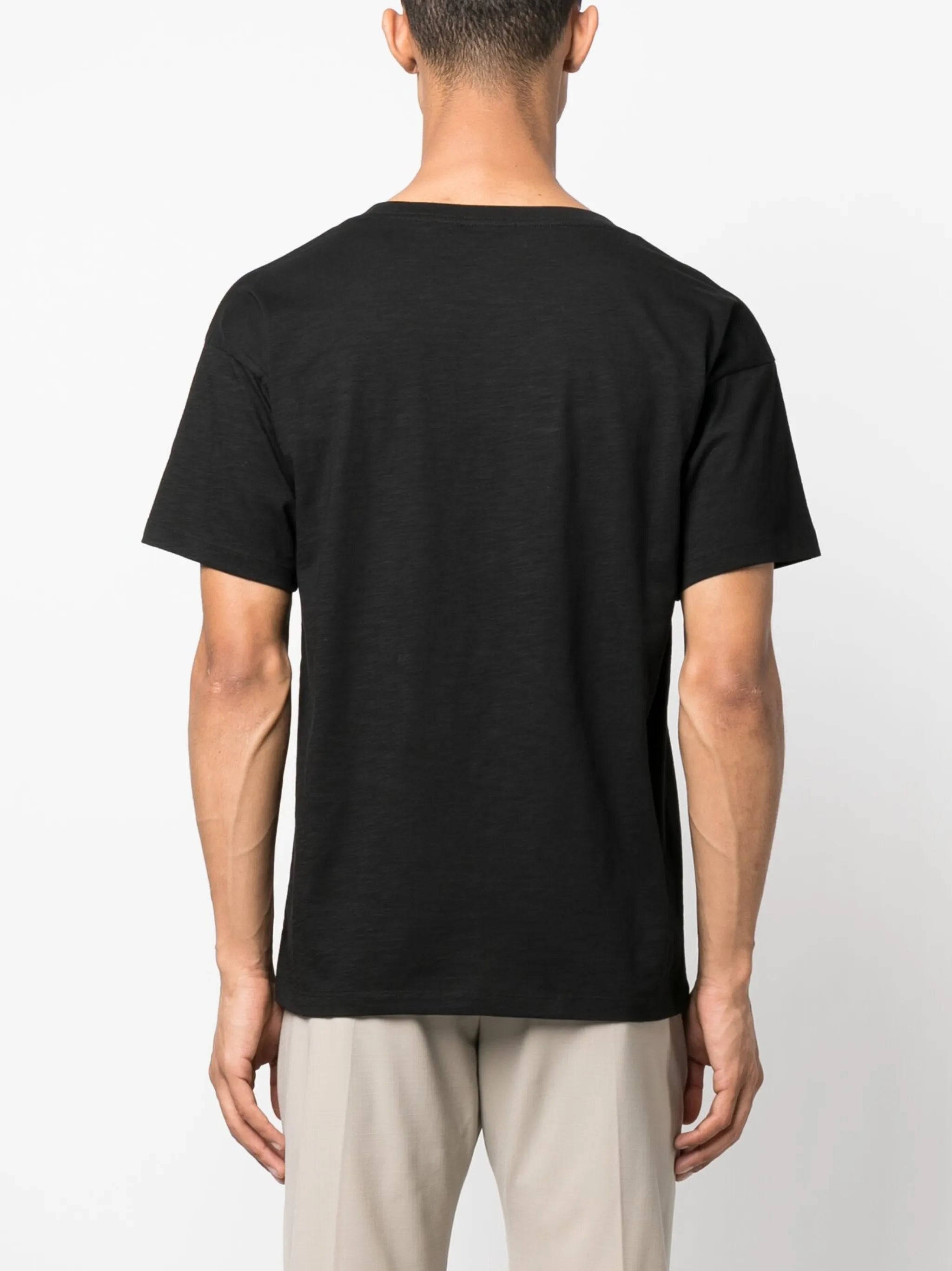 logo-embroidered cotton T-shirt
