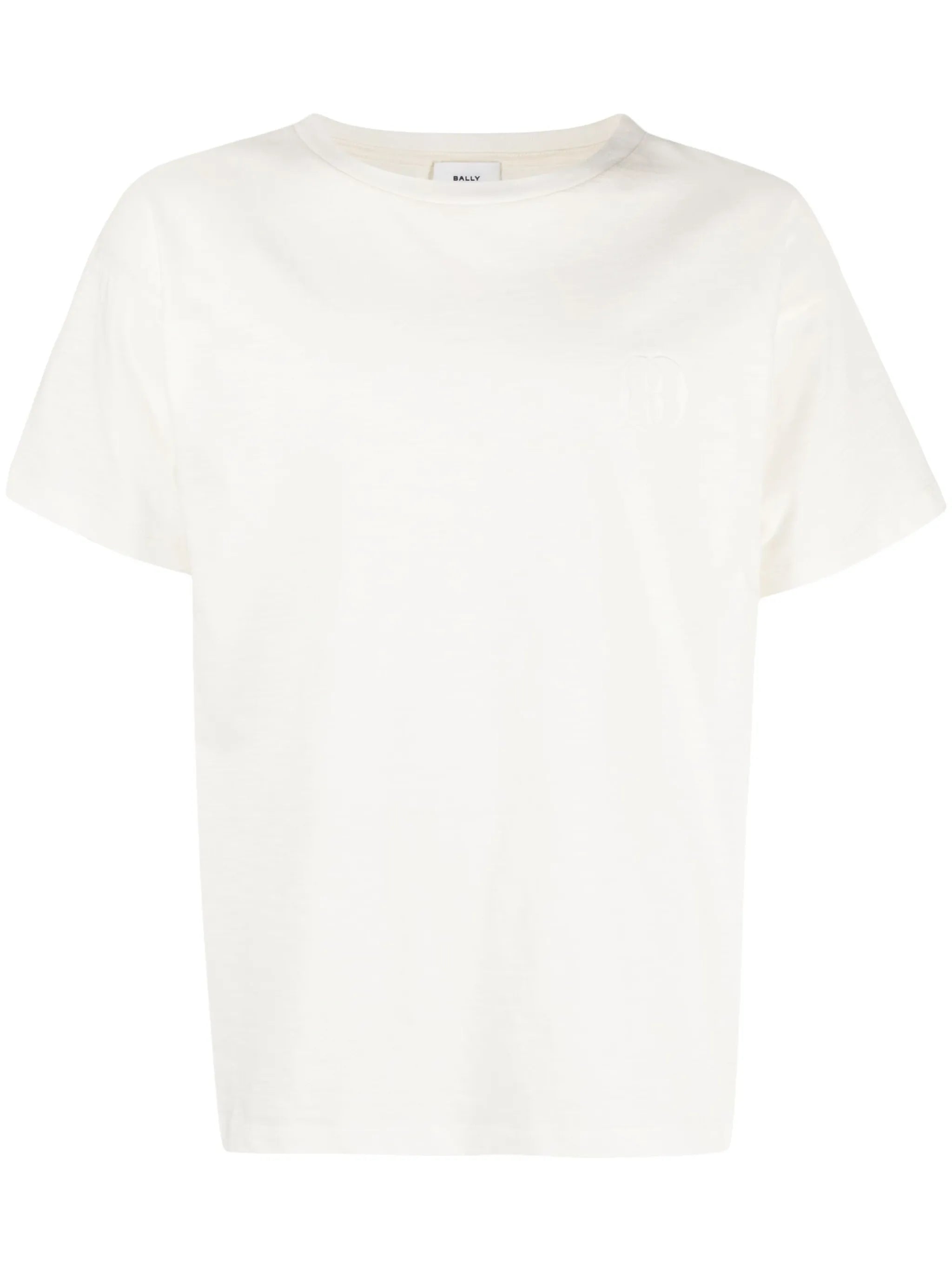 logo-embroidered cotton T-shirt