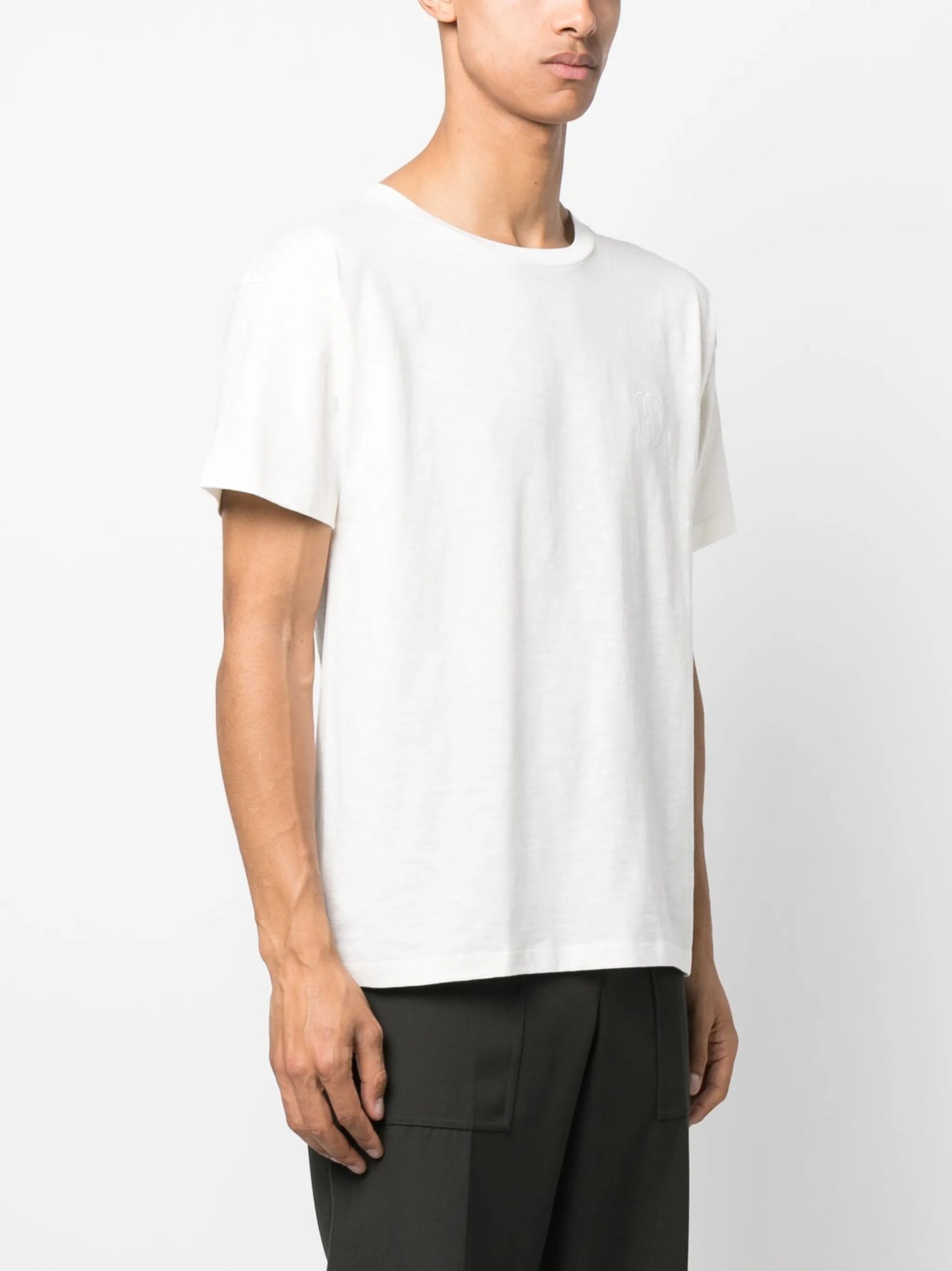 logo-embroidered cotton T-shirt