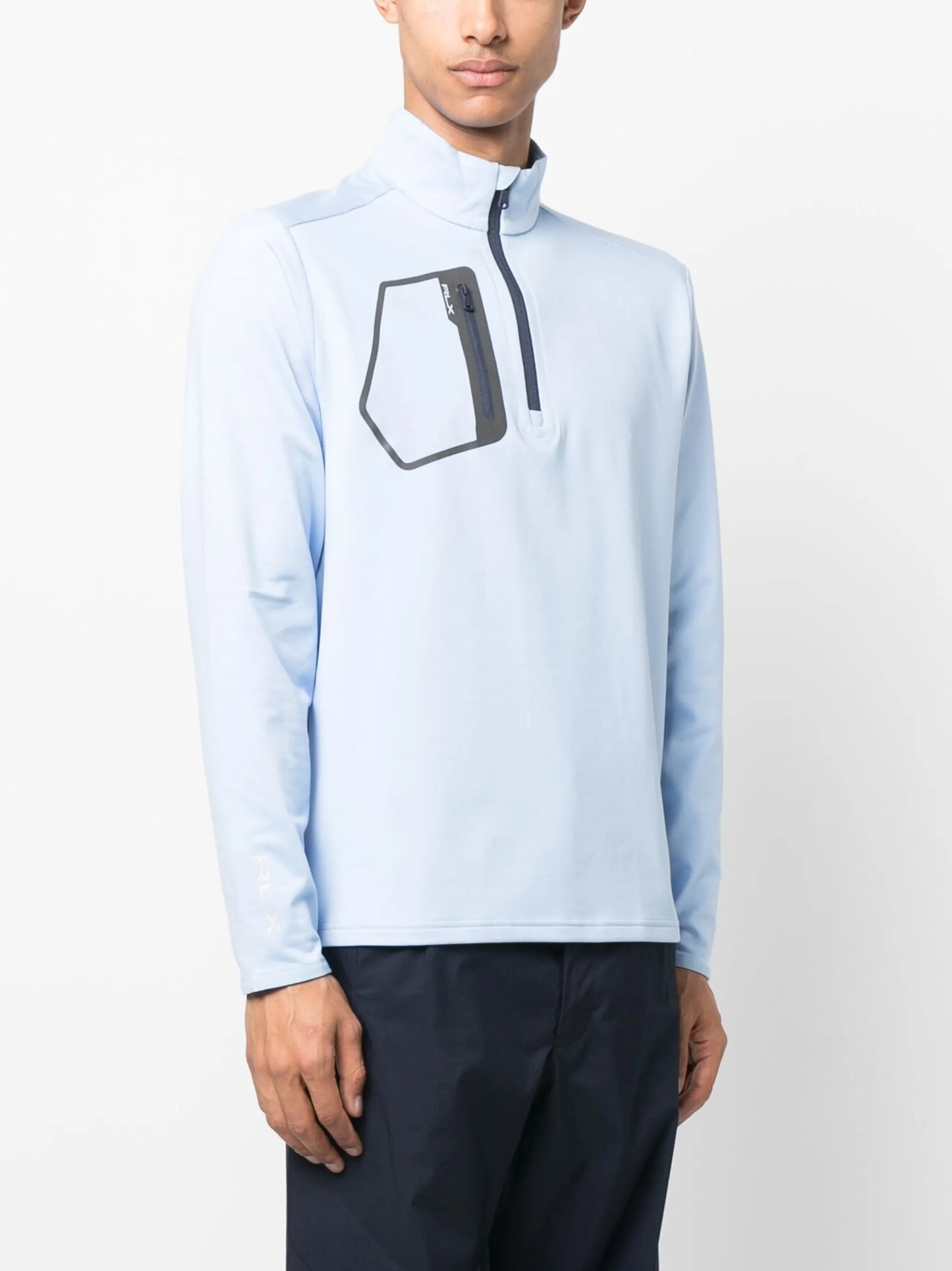 logo-print performance sweatshirt