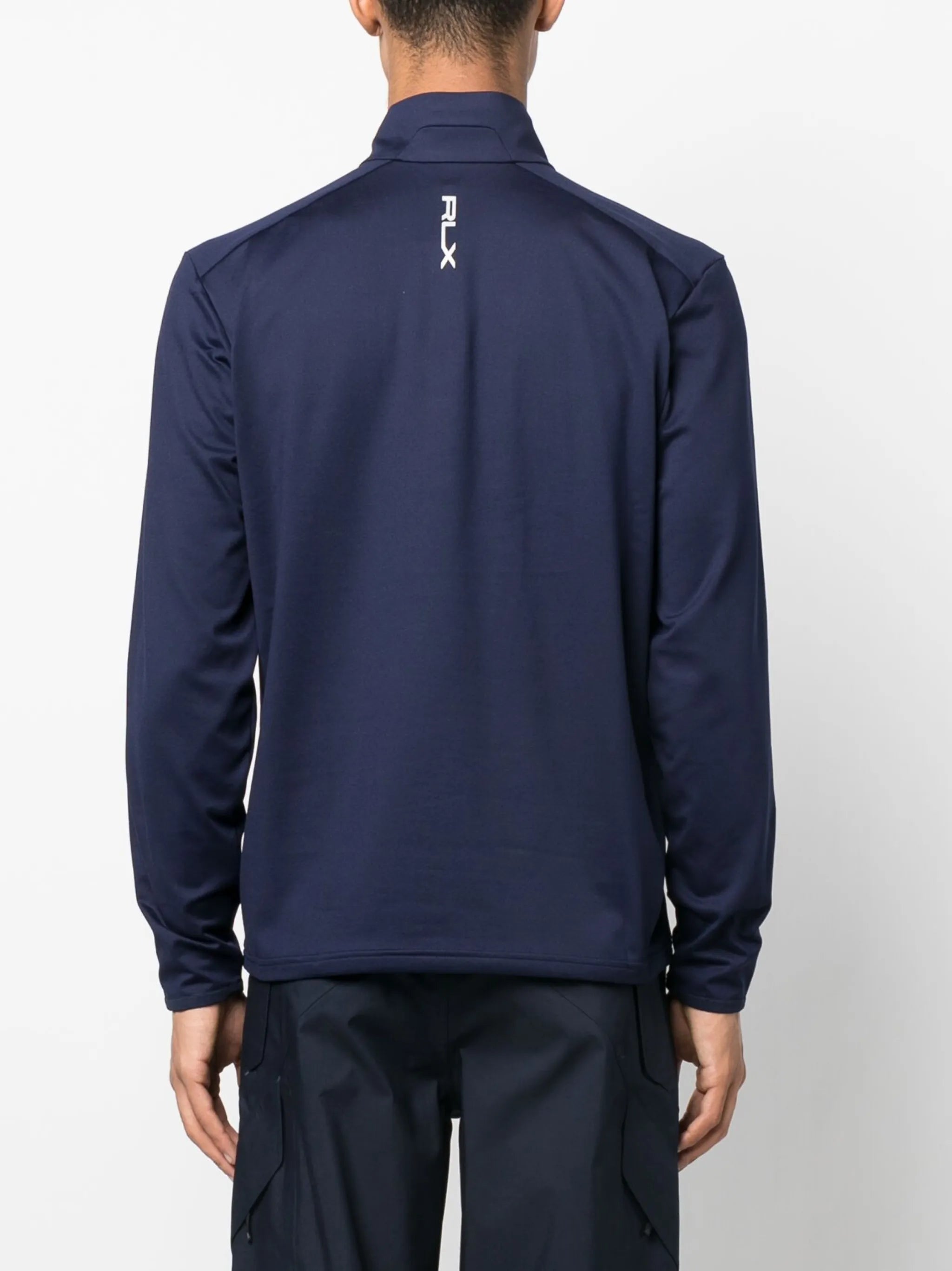 logo-print performance sweatshirt