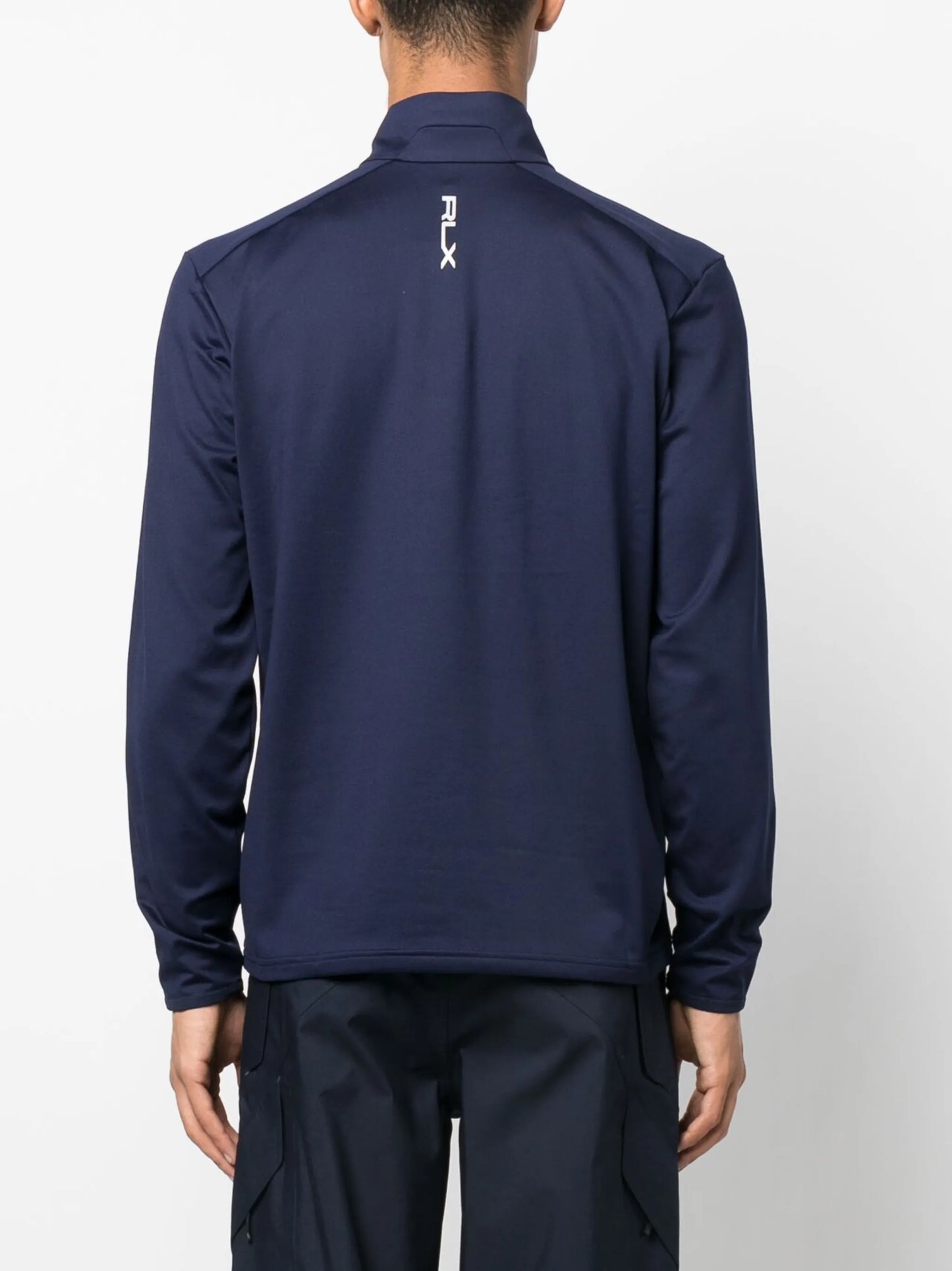 logo-print performance sweatshirt