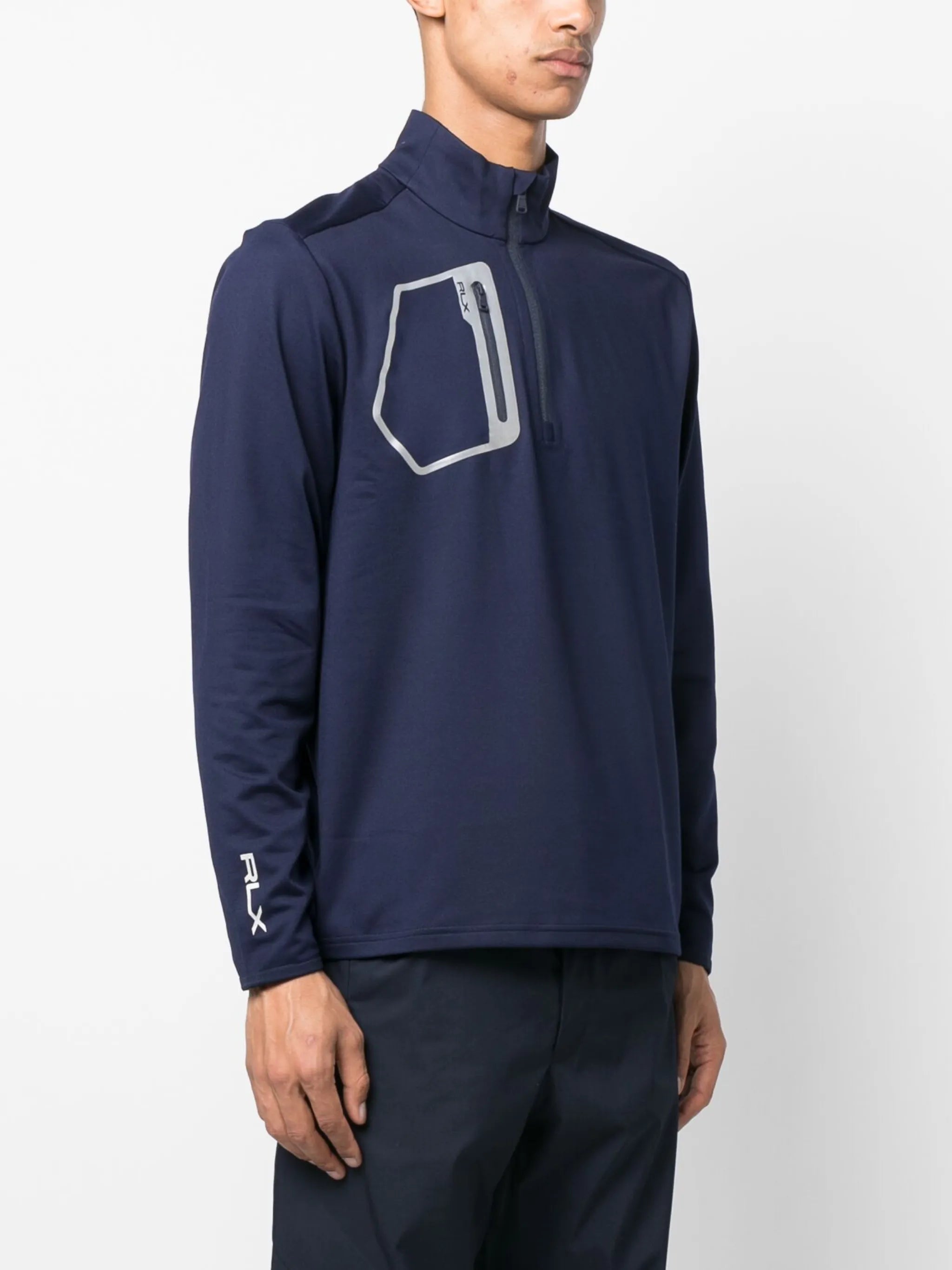 logo-print performance sweatshirt