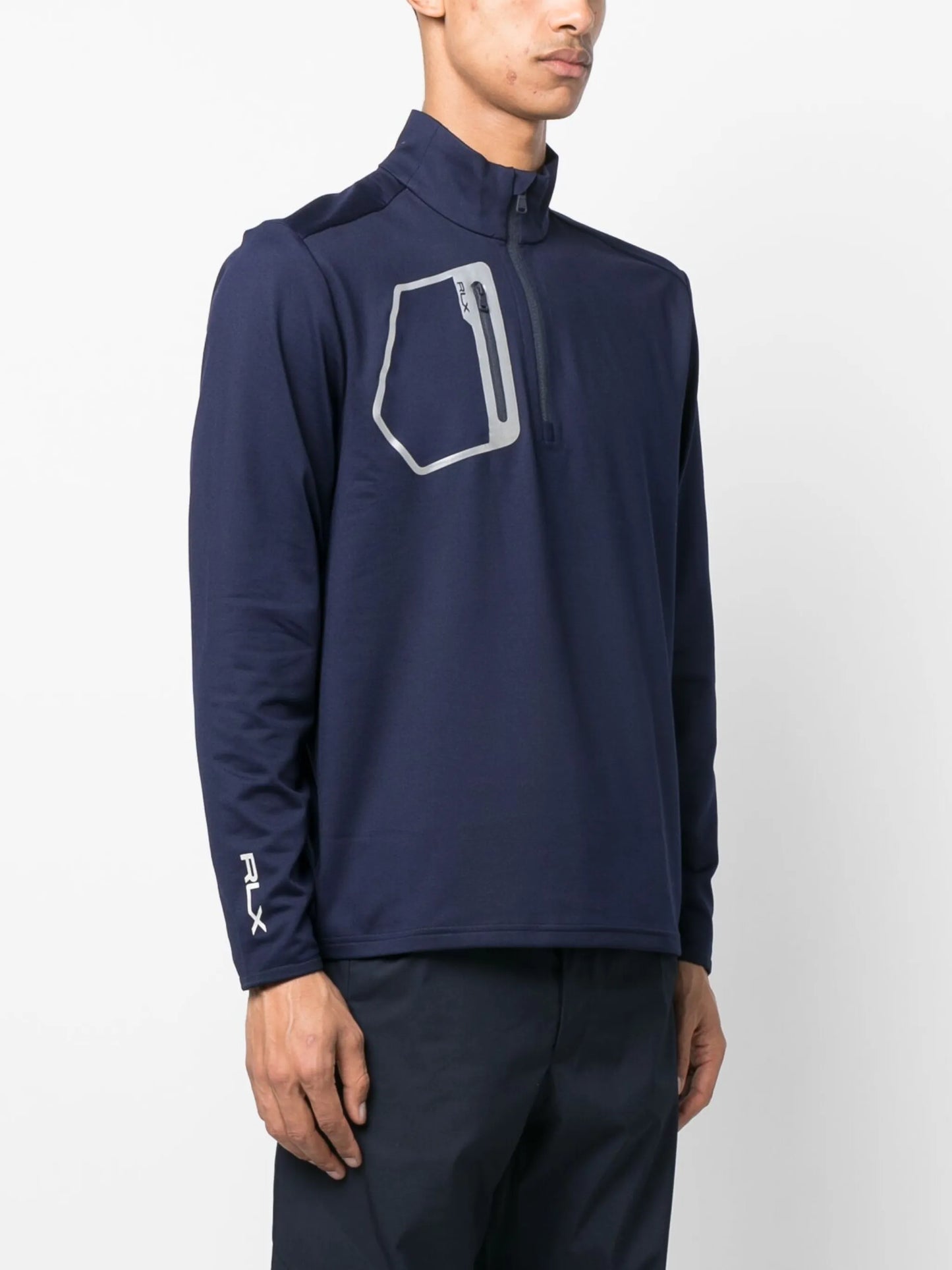 logo-print performance sweatshirt