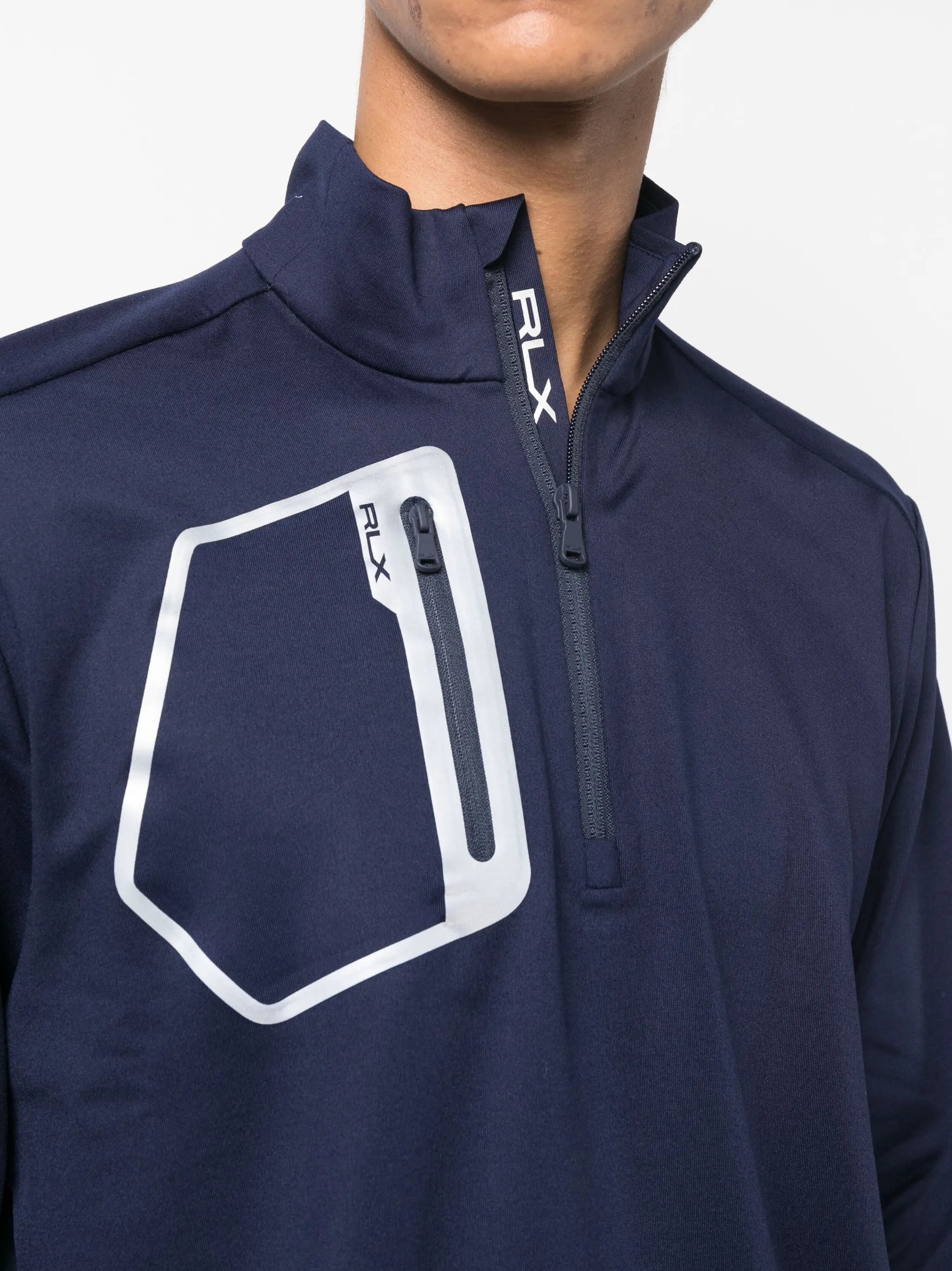 logo-print performance sweatshirt