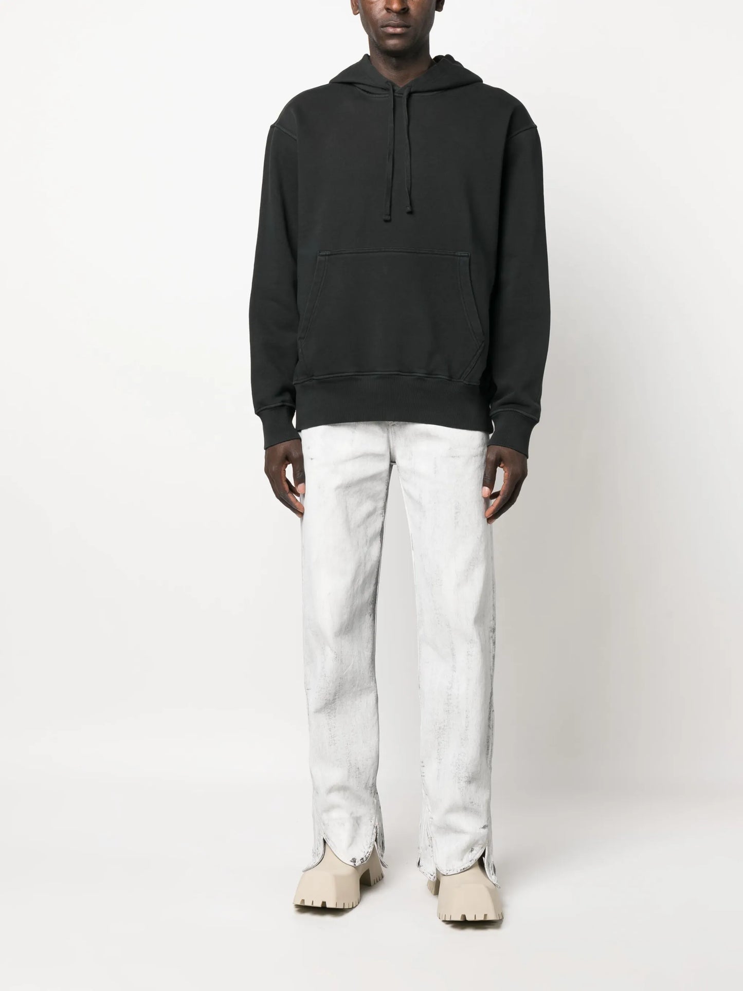 cotton long-sleeved hoodie