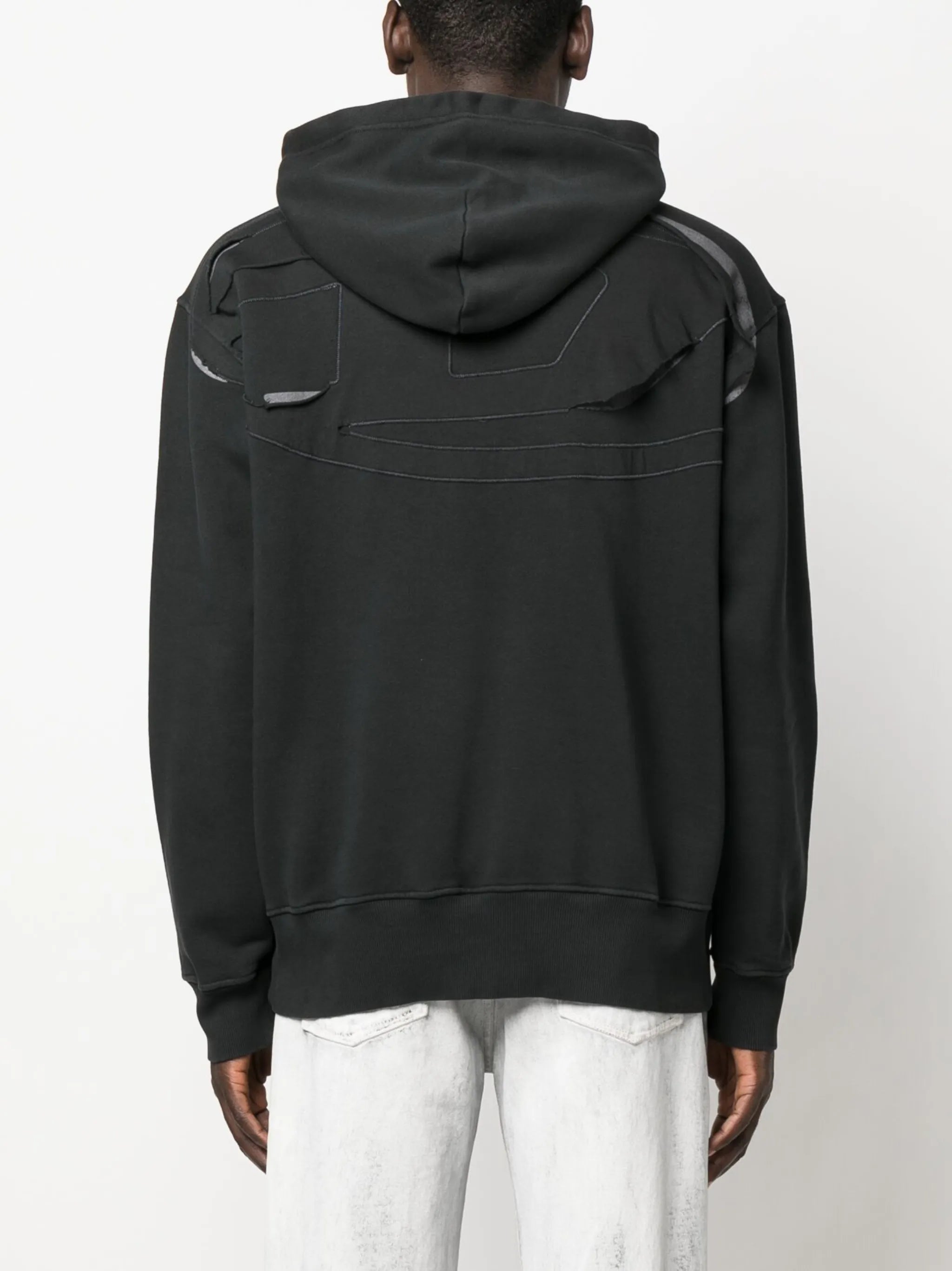 cotton long-sleeved hoodie