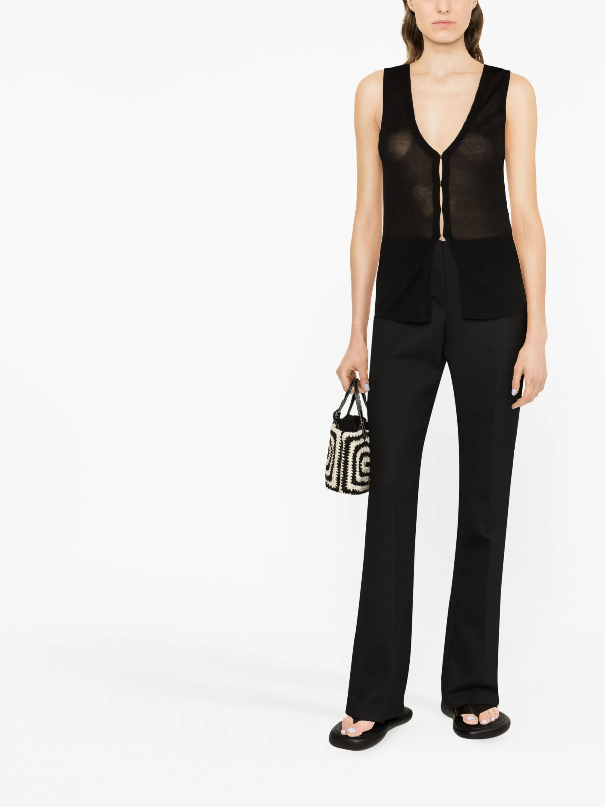 fine-knit TENCEL™ vest