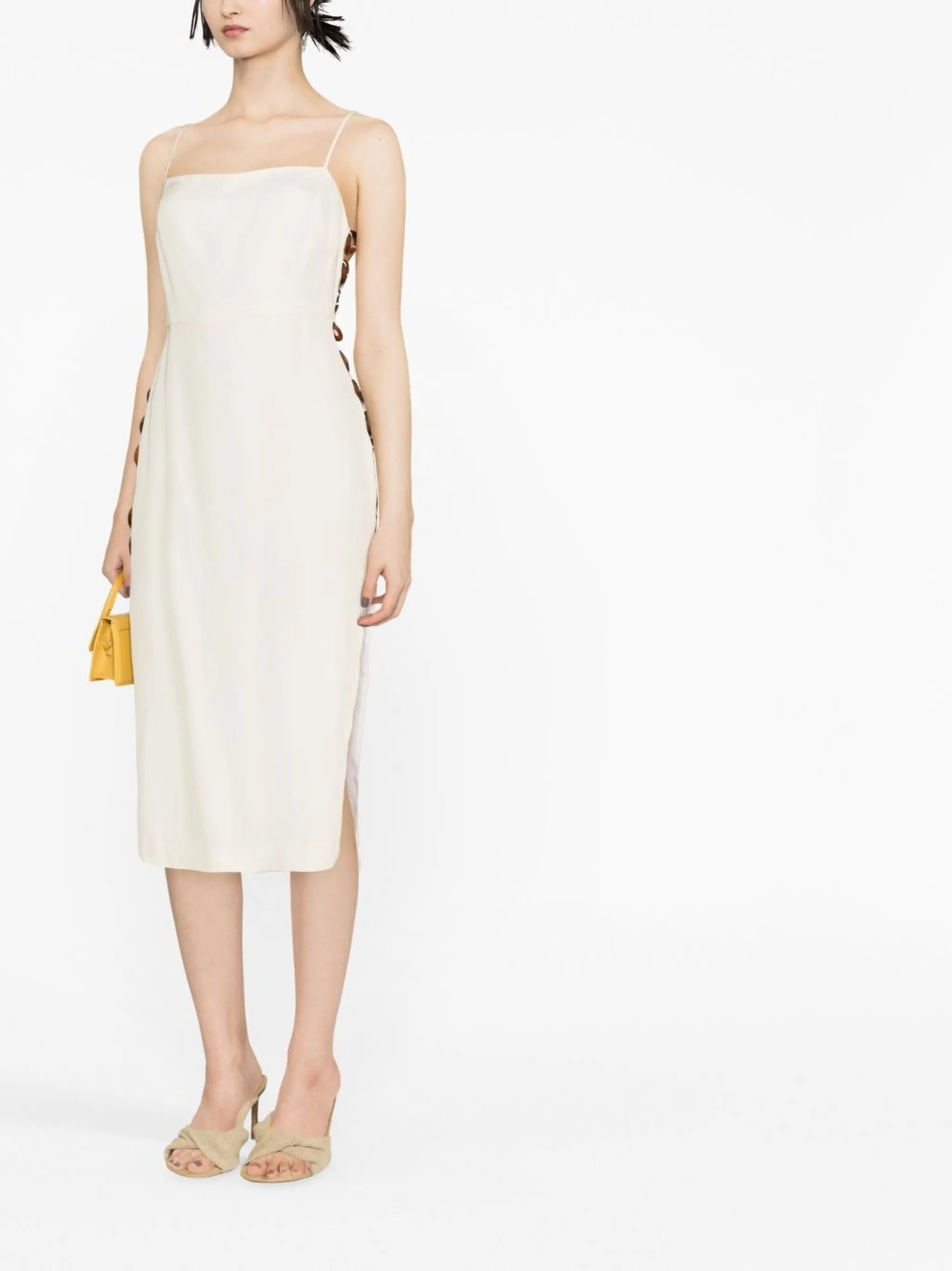 link-detail midi dress