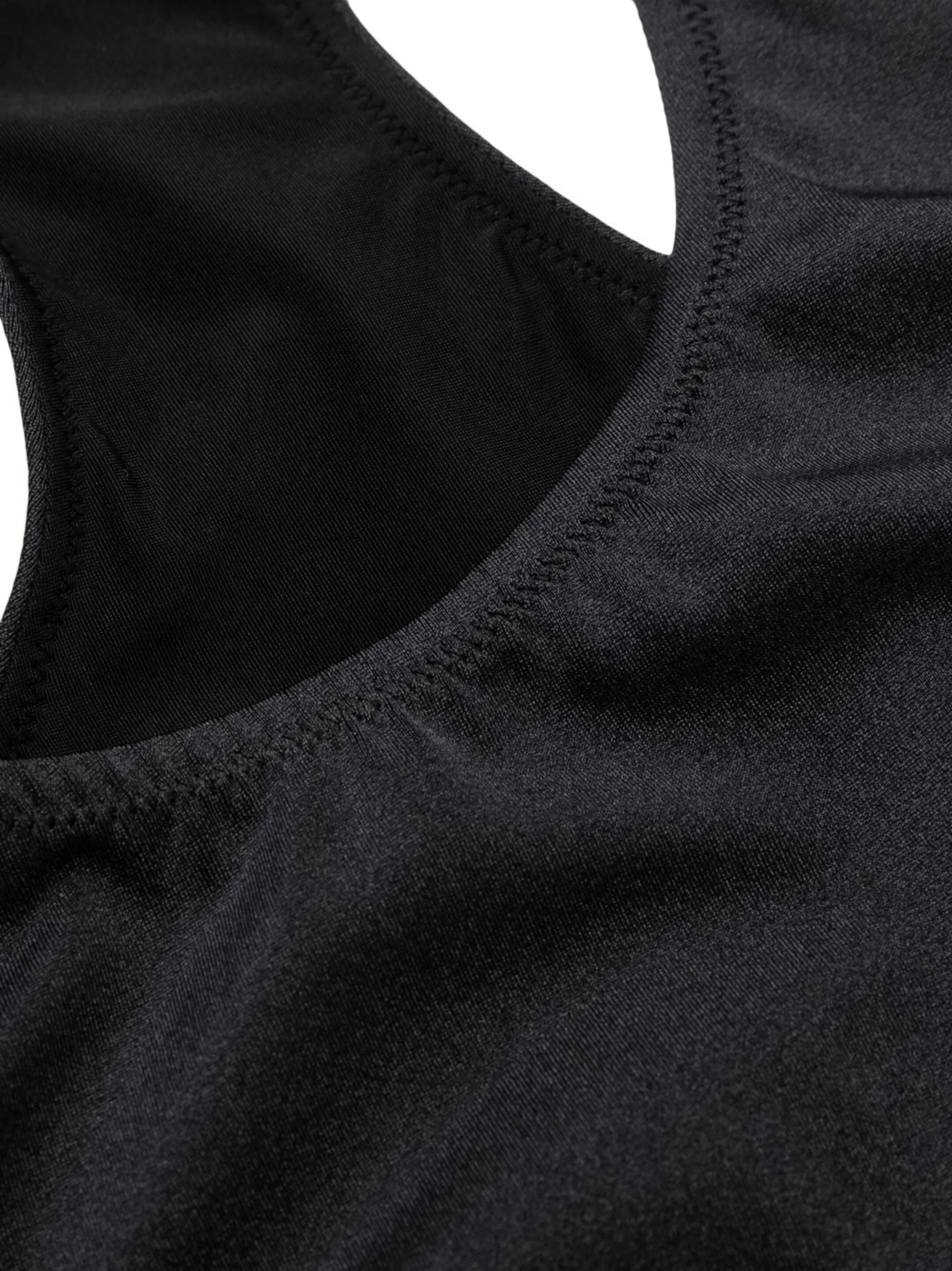 logo-tape two-tone bikini