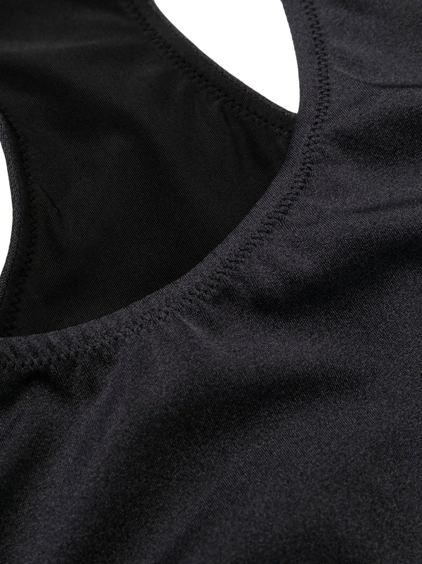 logo-tape two-tone bikini