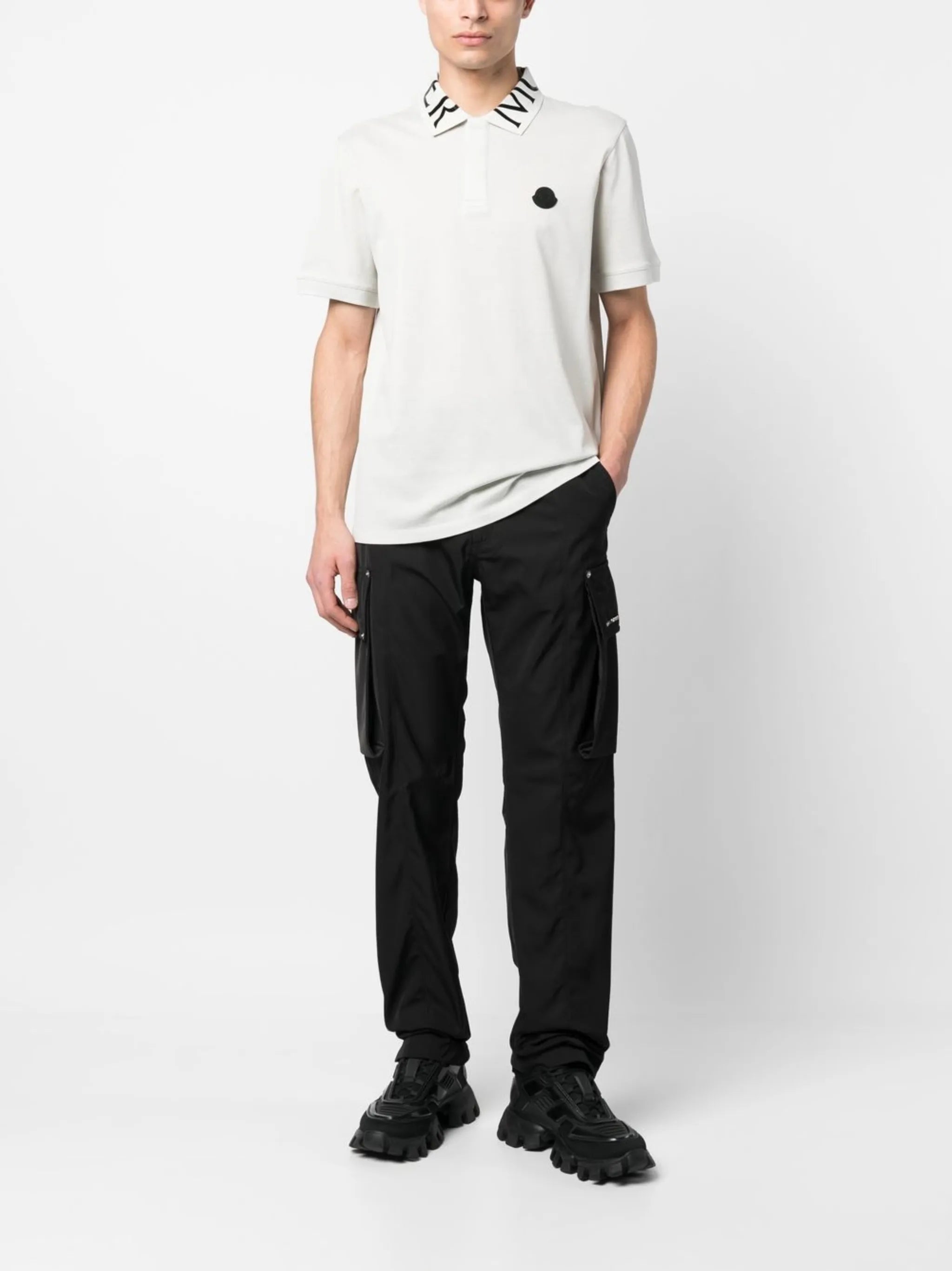 logo-collar polo shirt