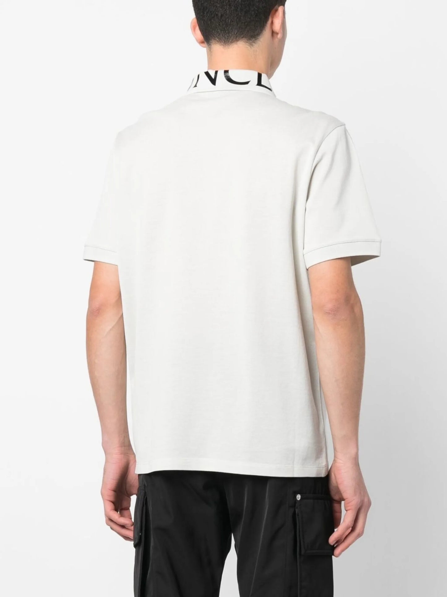 logo-collar polo shirt