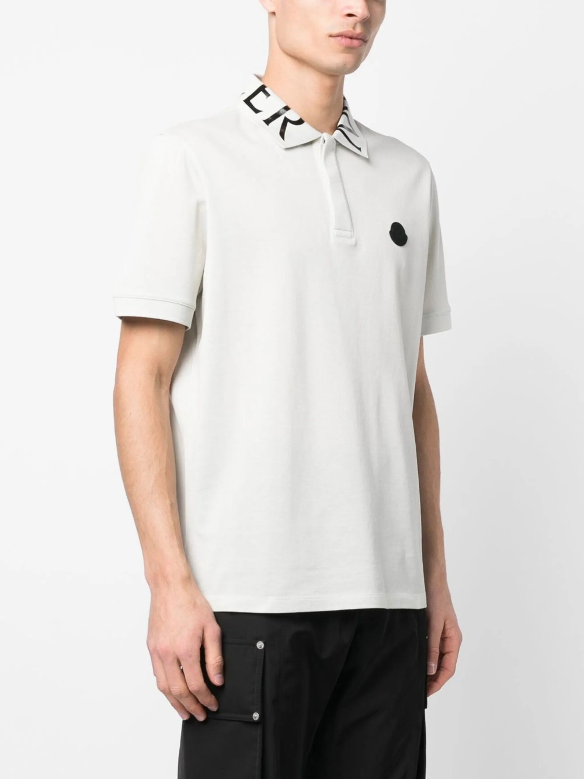 logo-collar polo shirt