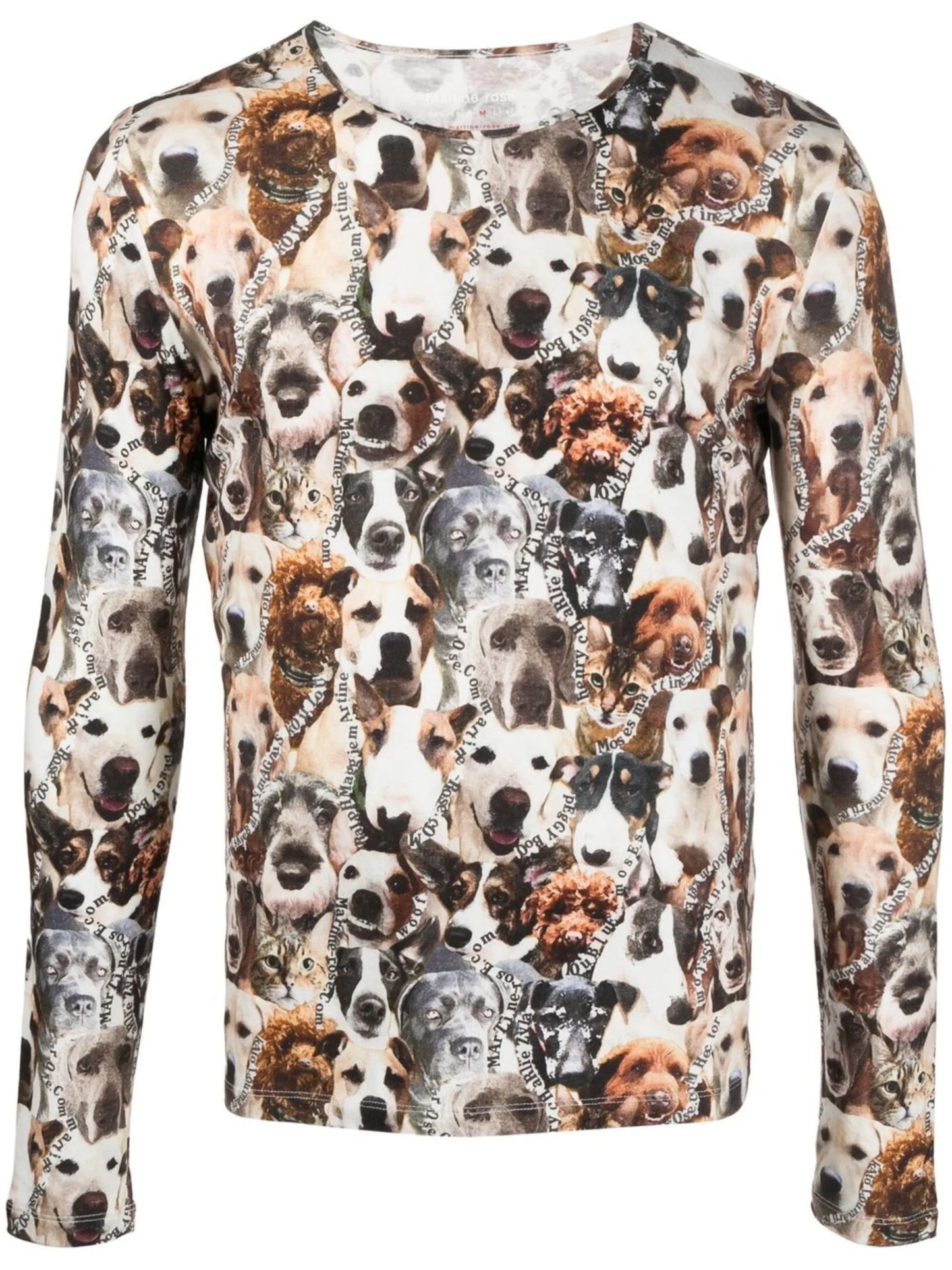 animal-print long-sleeve T-shirt