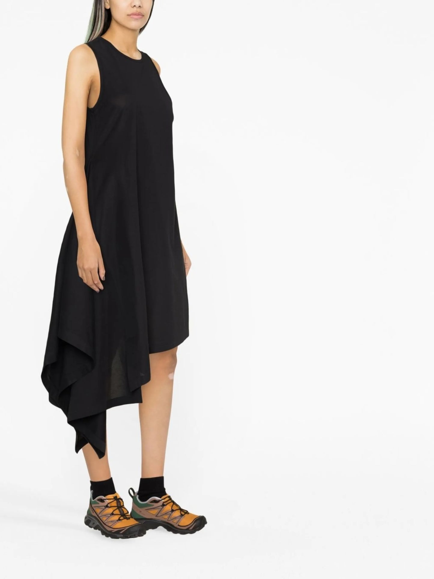 asymmetric sleeveless dress