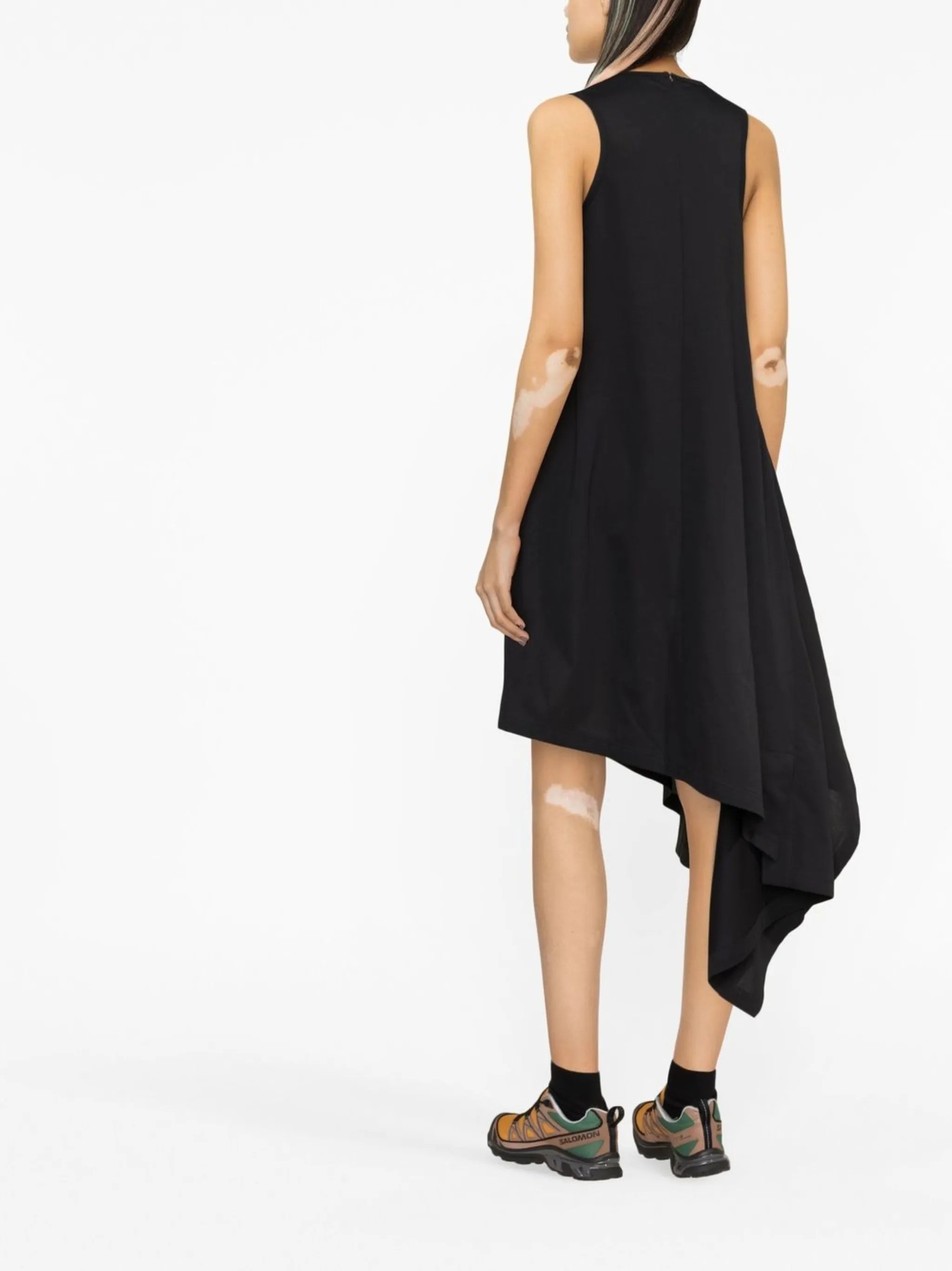 asymmetric sleeveless dress