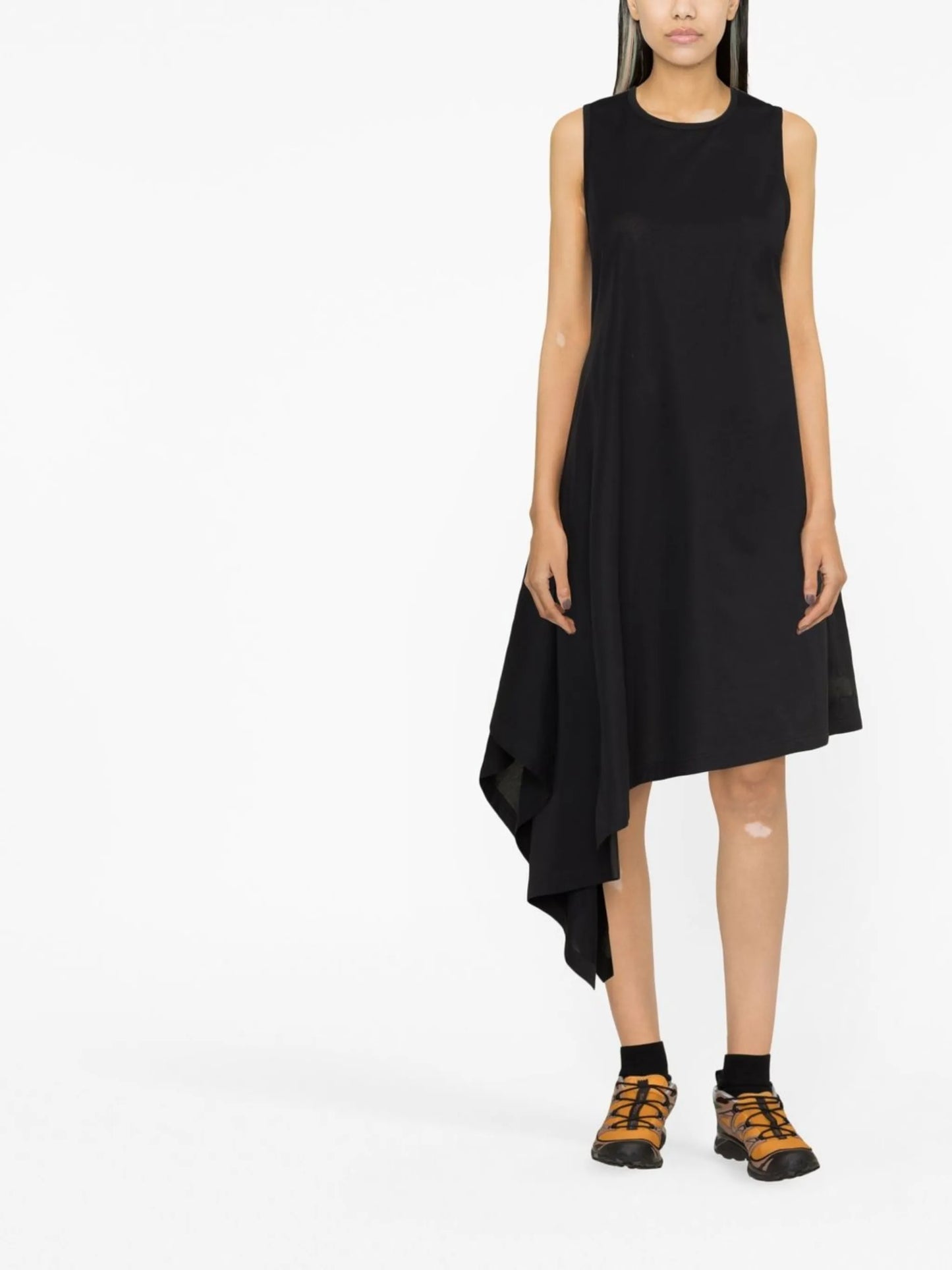 asymmetric sleeveless dress