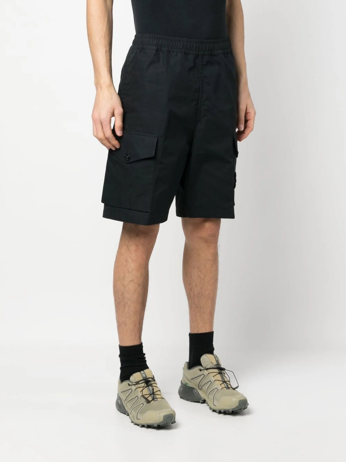 knee-length cargo shorts