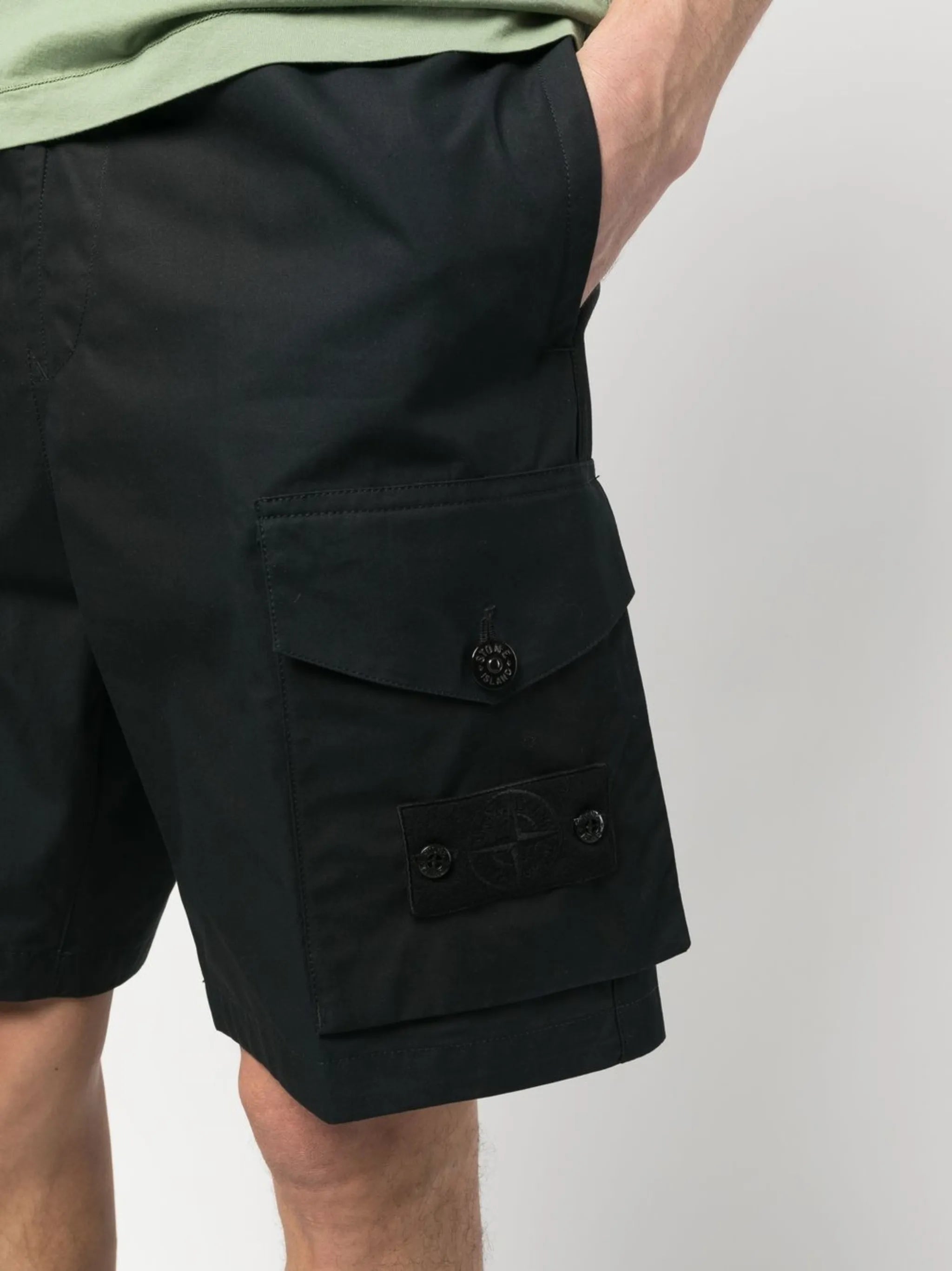 knee-length cargo shorts