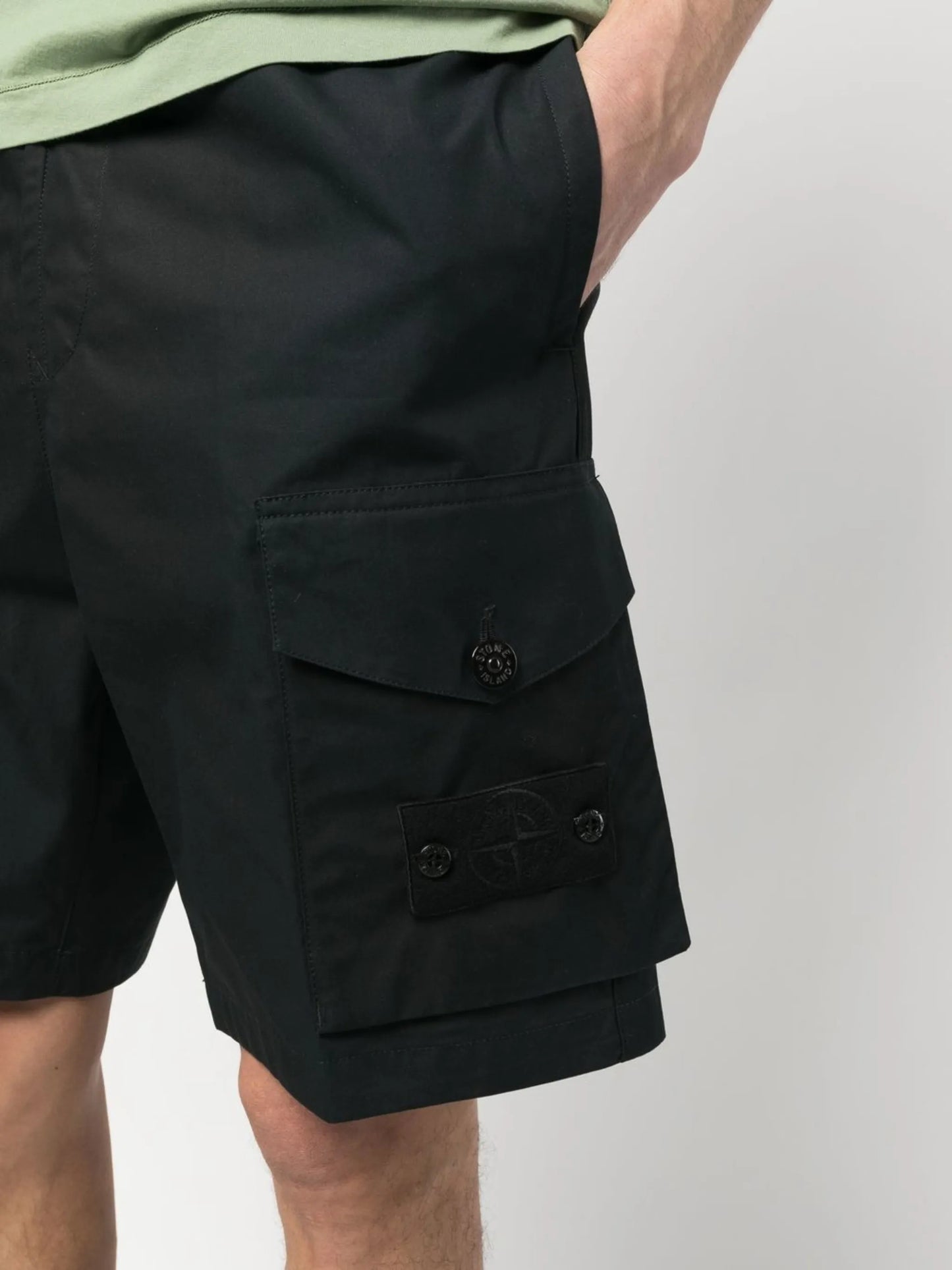 knee-length cargo shorts