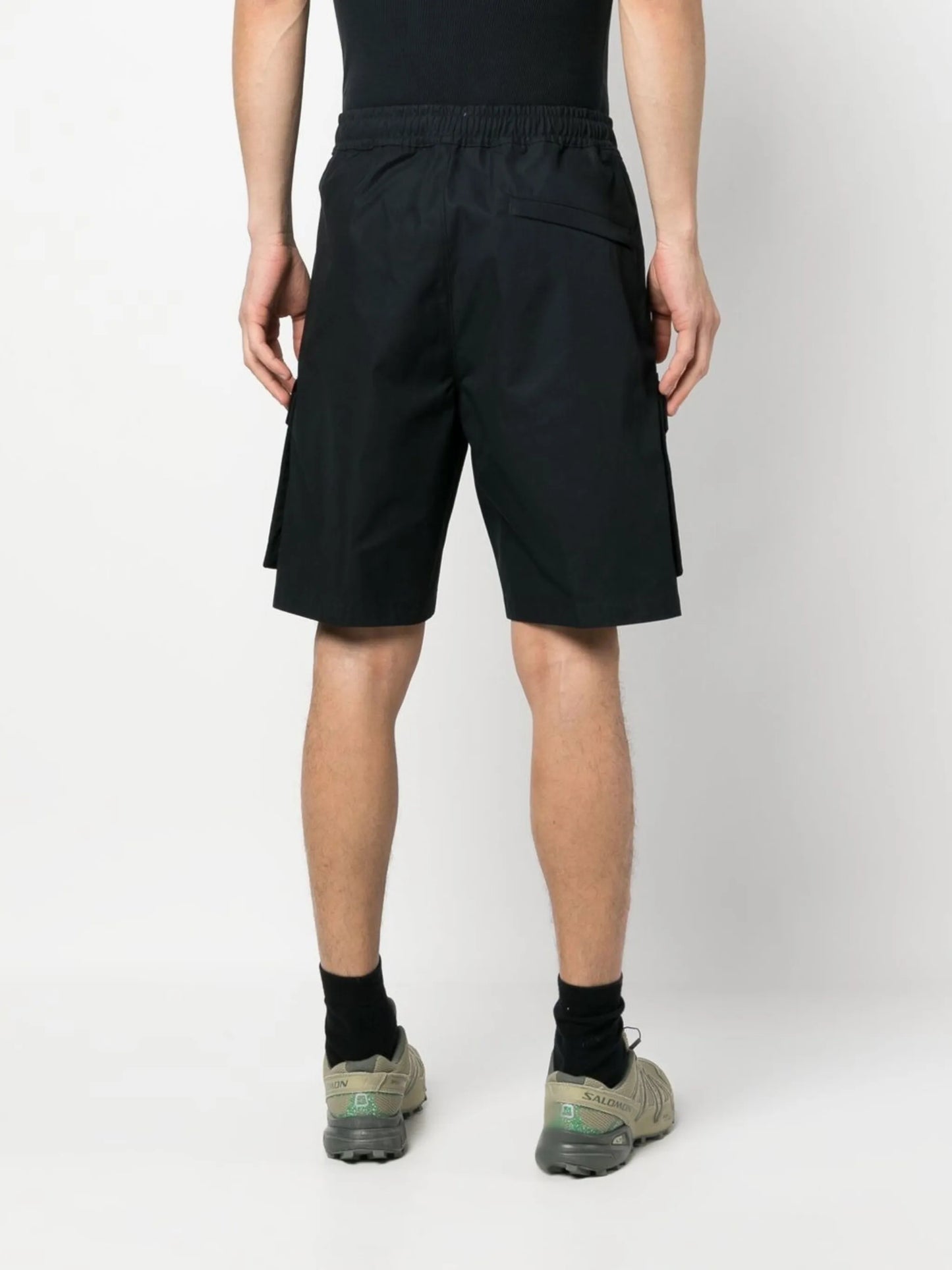 knee-length cargo shorts