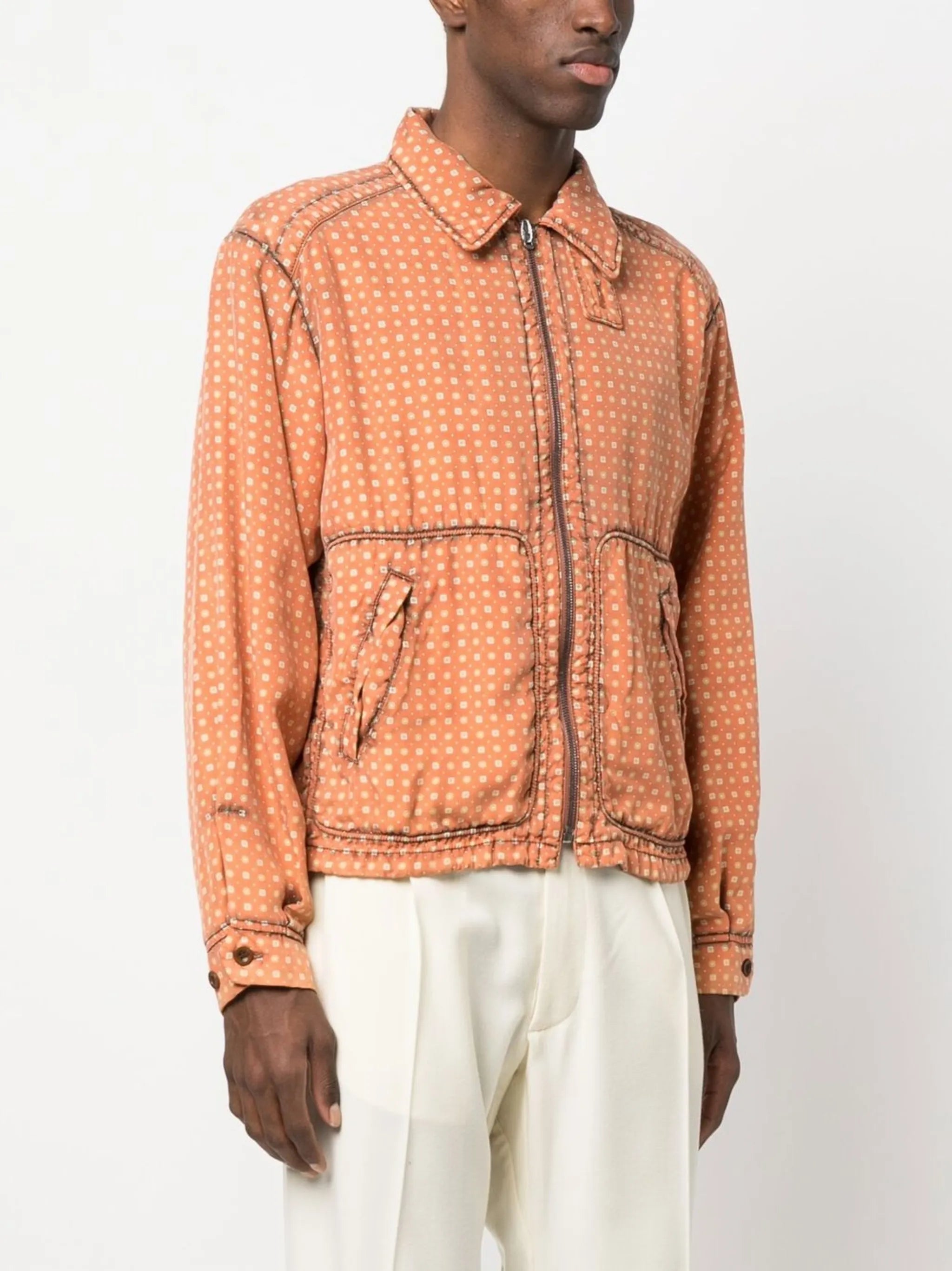 zip-up shirt jacket