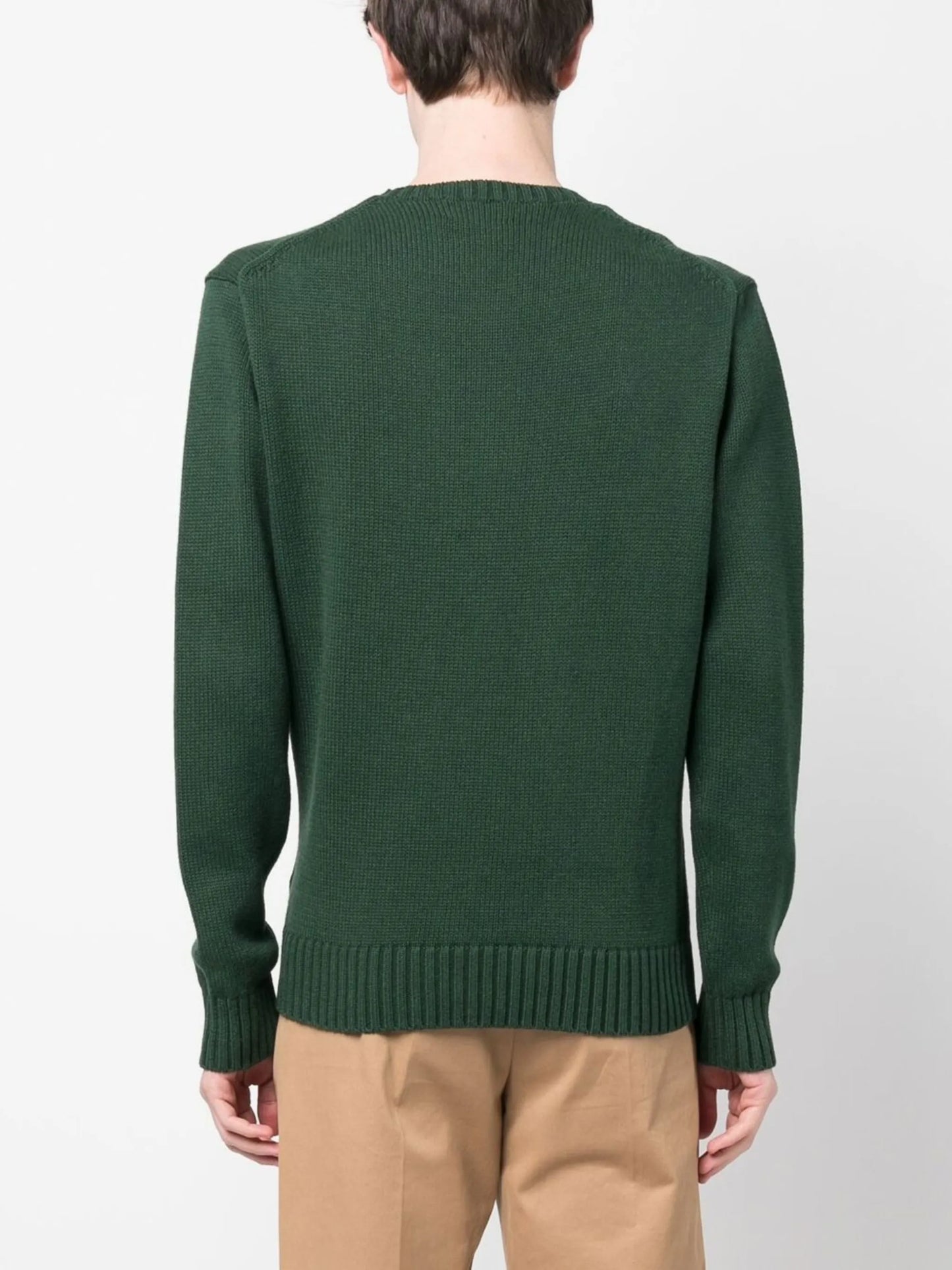 Polo Bear intarsia-knit jumper