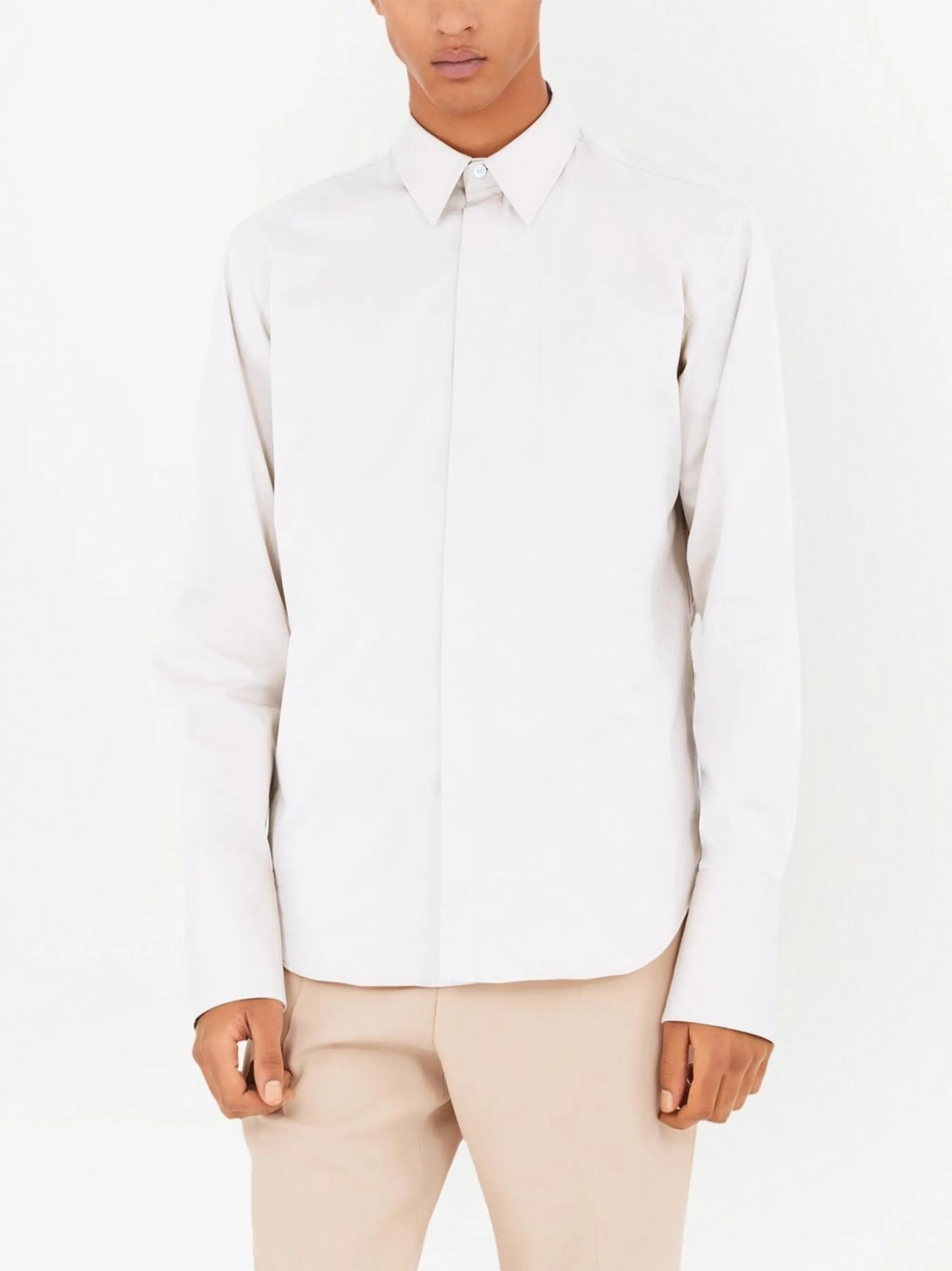long-sleeve button-up shirt