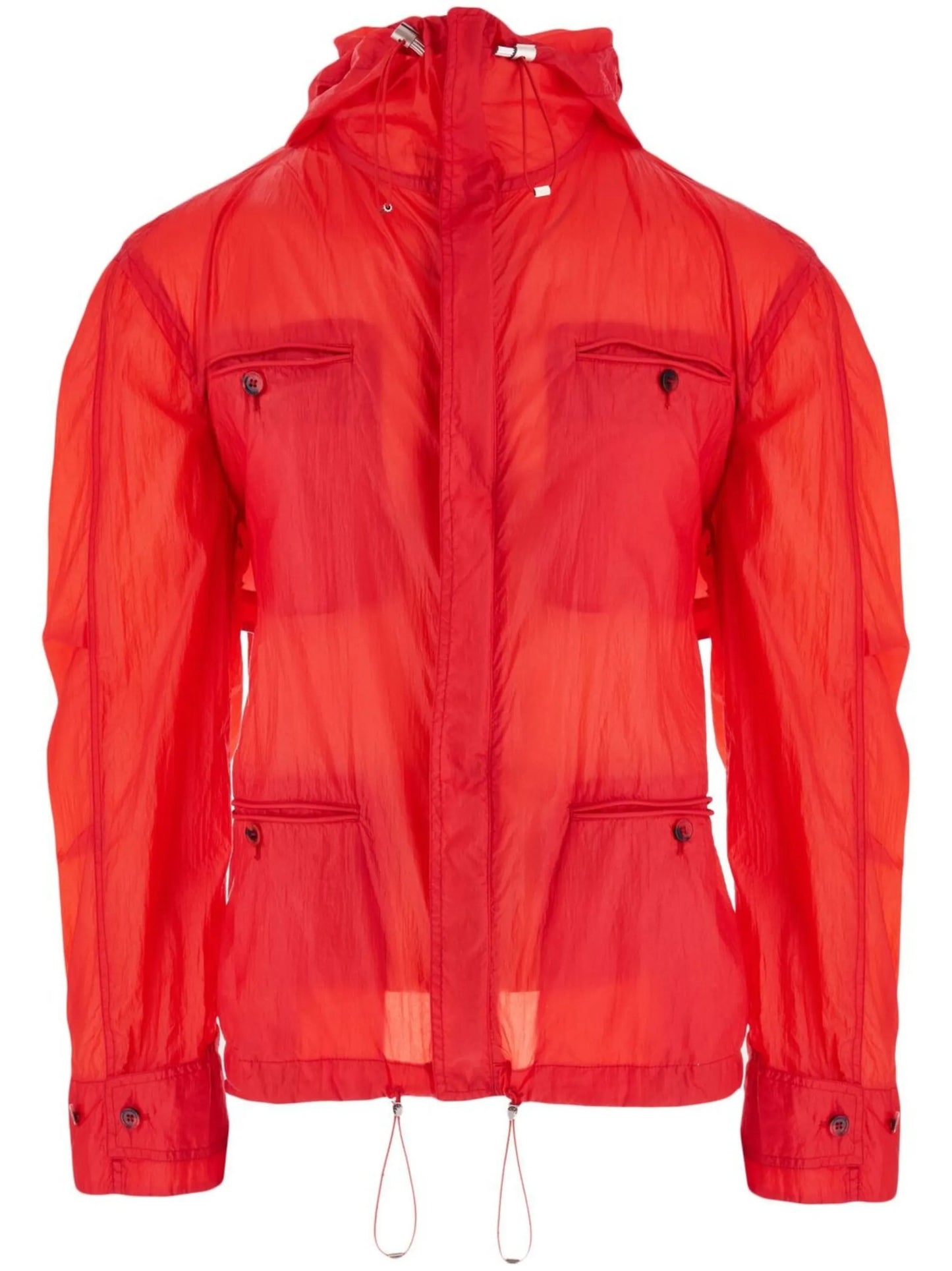four-pocket hooded jacket