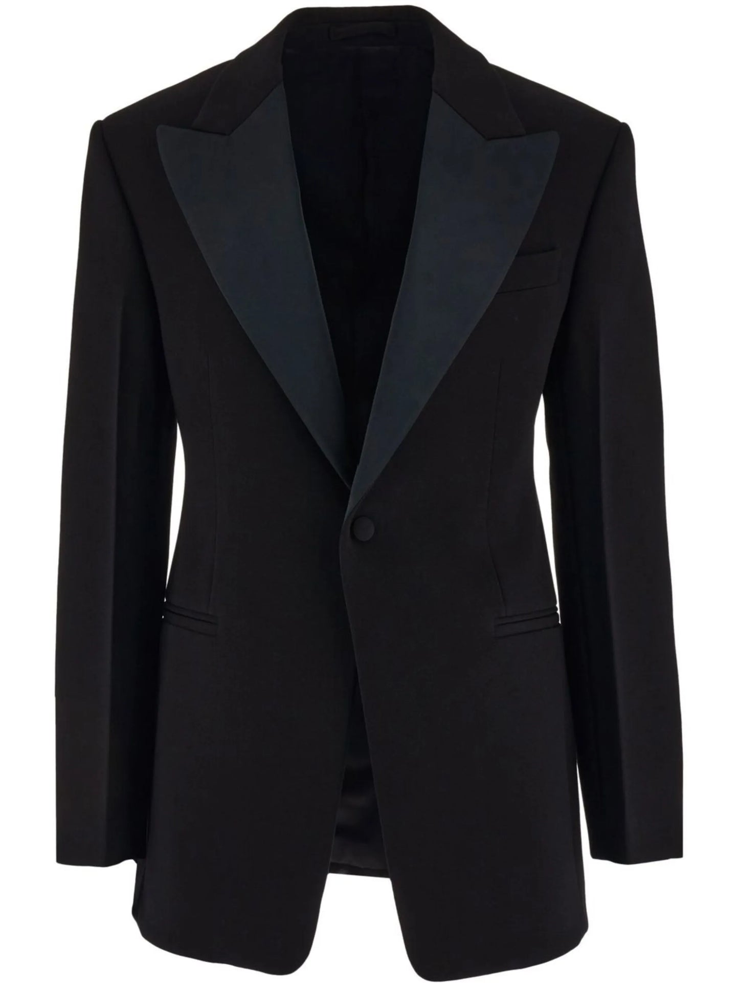 single-breasted tuxedo blazer