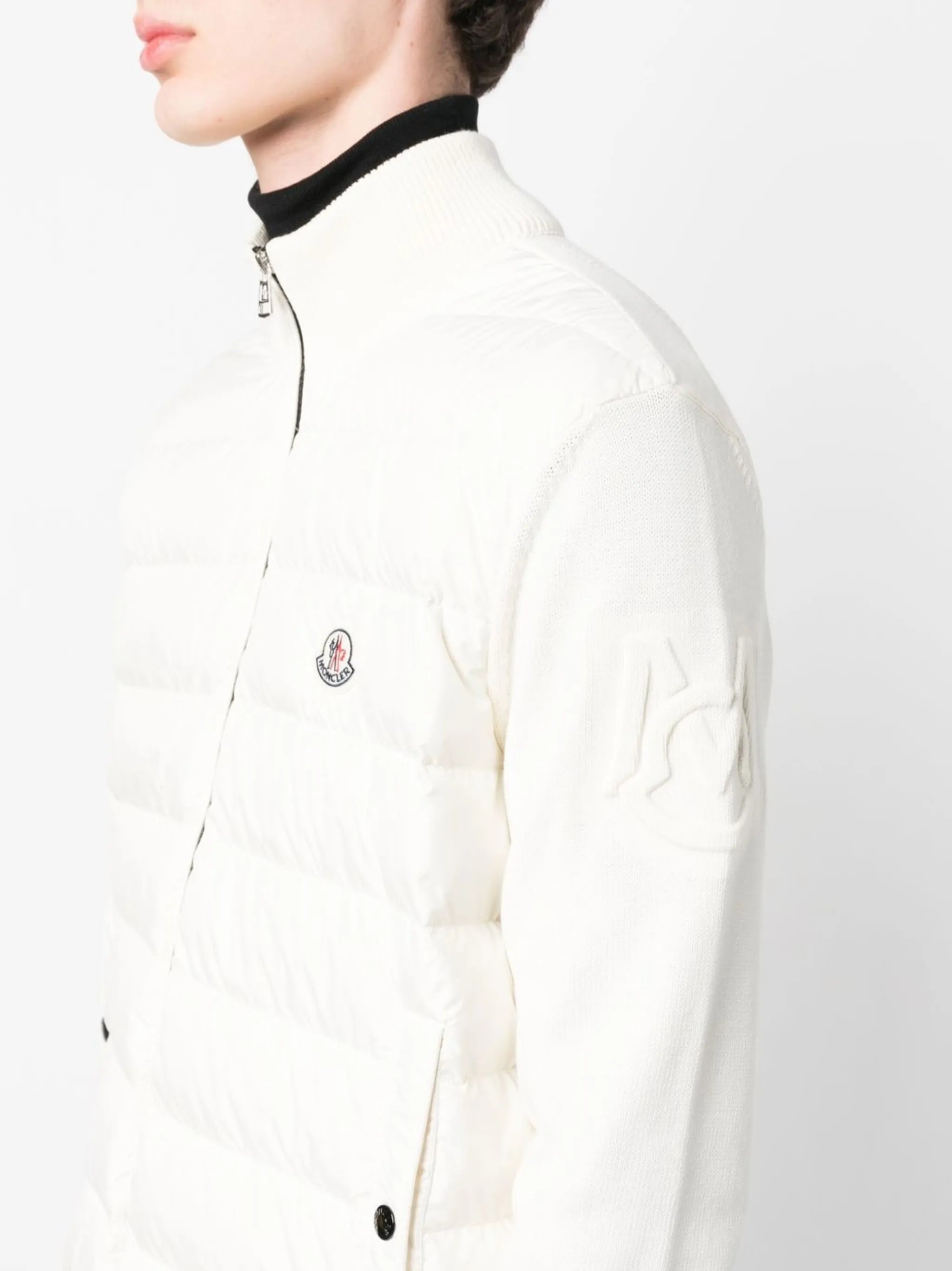 panelled padded jacket