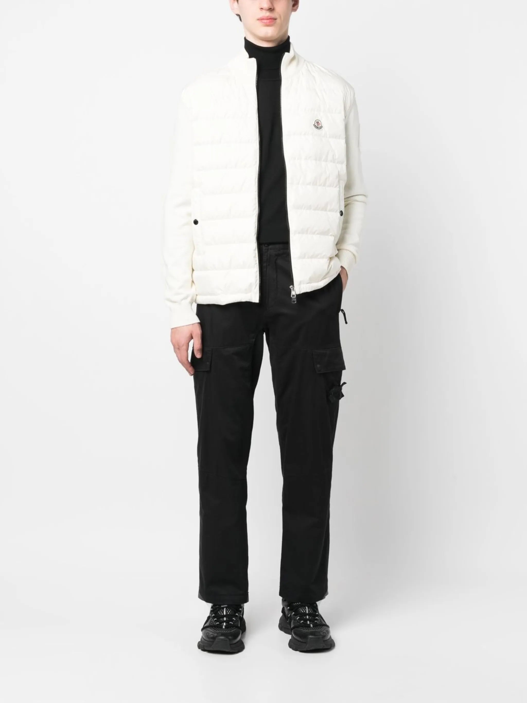 panelled padded jacket